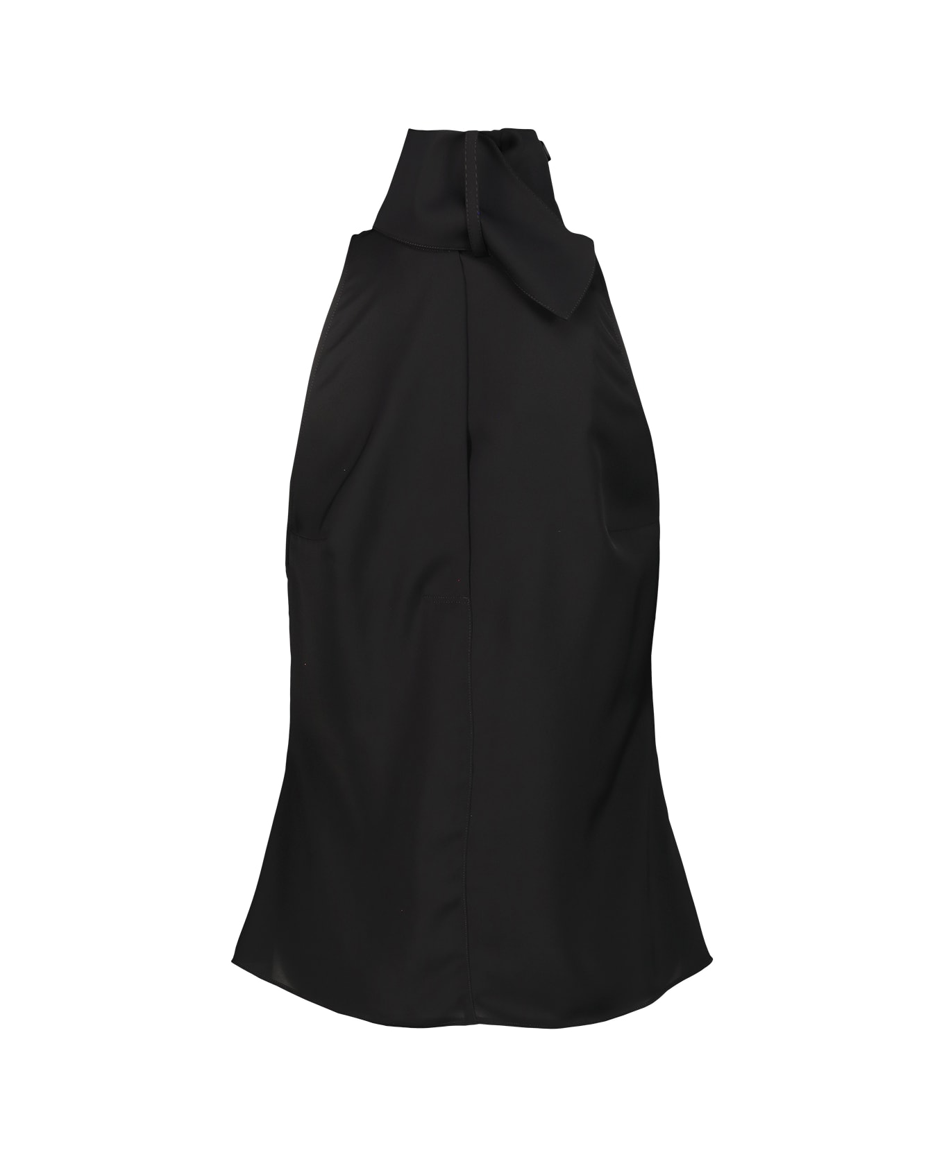 Courrèges Blouse Scarf Mockneck - Black