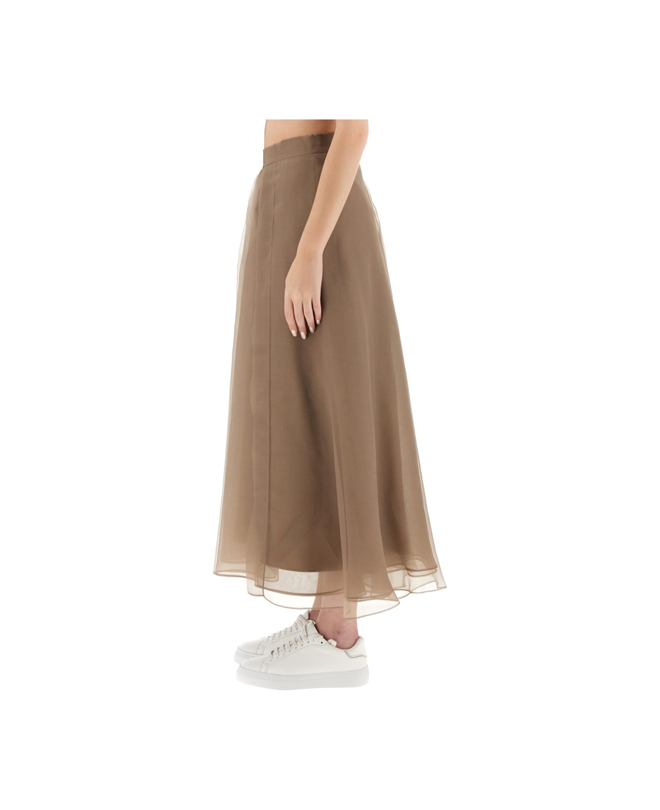 Brunello Cucinelli "paneled Circle" Skirt - BEIGE スカート