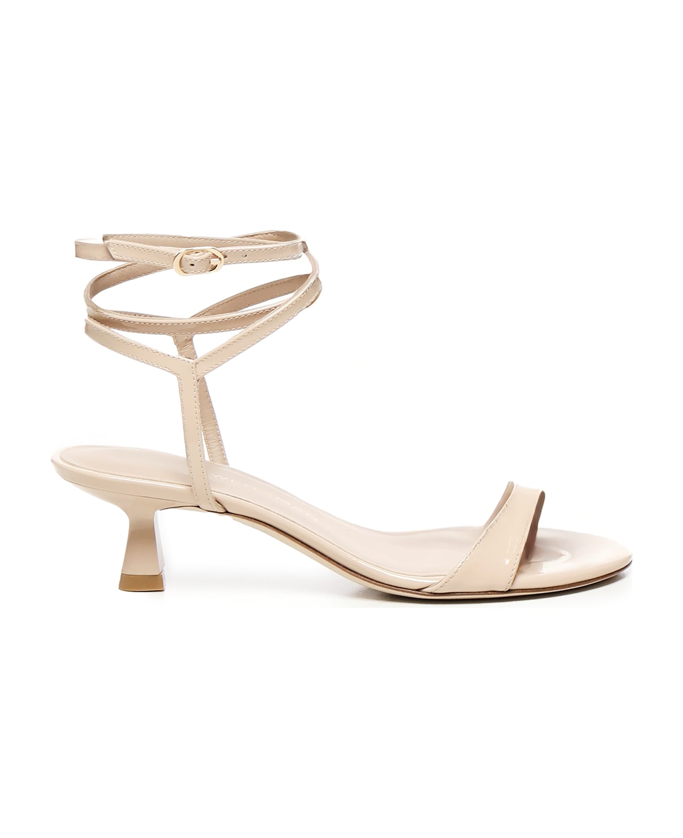 Stuart Weitzman Nudist Wrap Sandals - Barely Beige