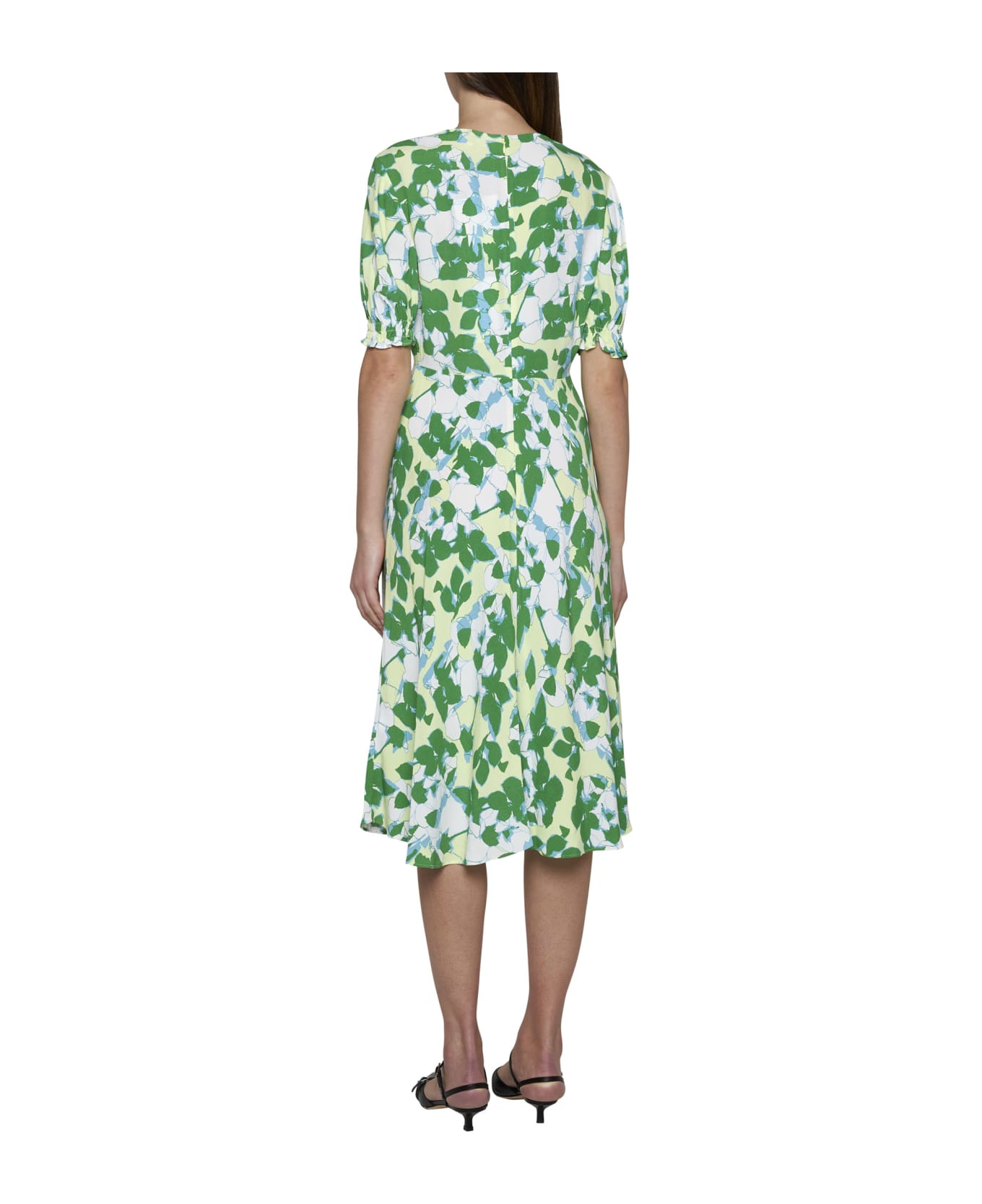 Diane Von Furstenberg Dress - Earth floral multi med ch ワンピース＆ドレス