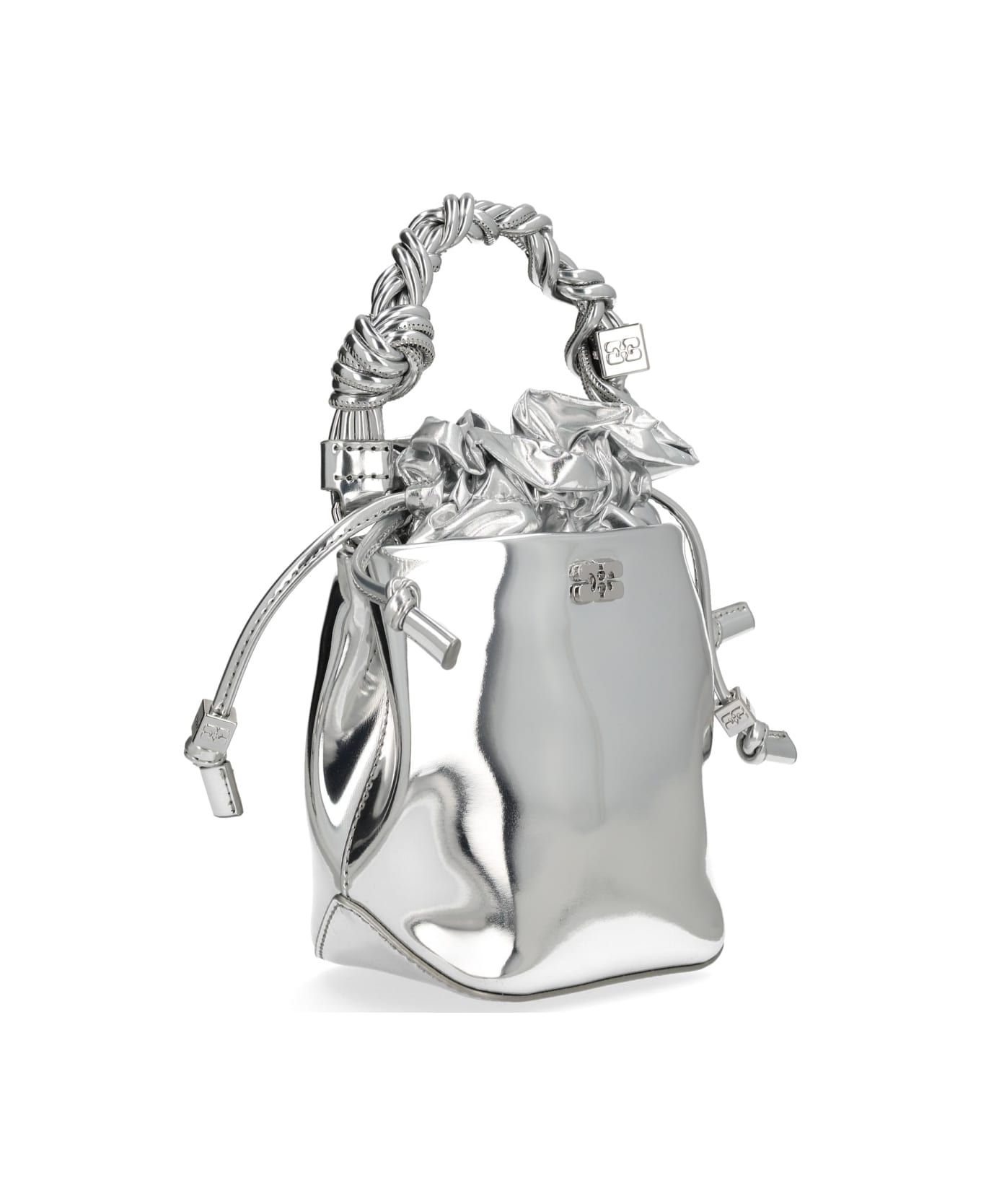 Ganni "bou Bucket Mini" Bag - SILVER