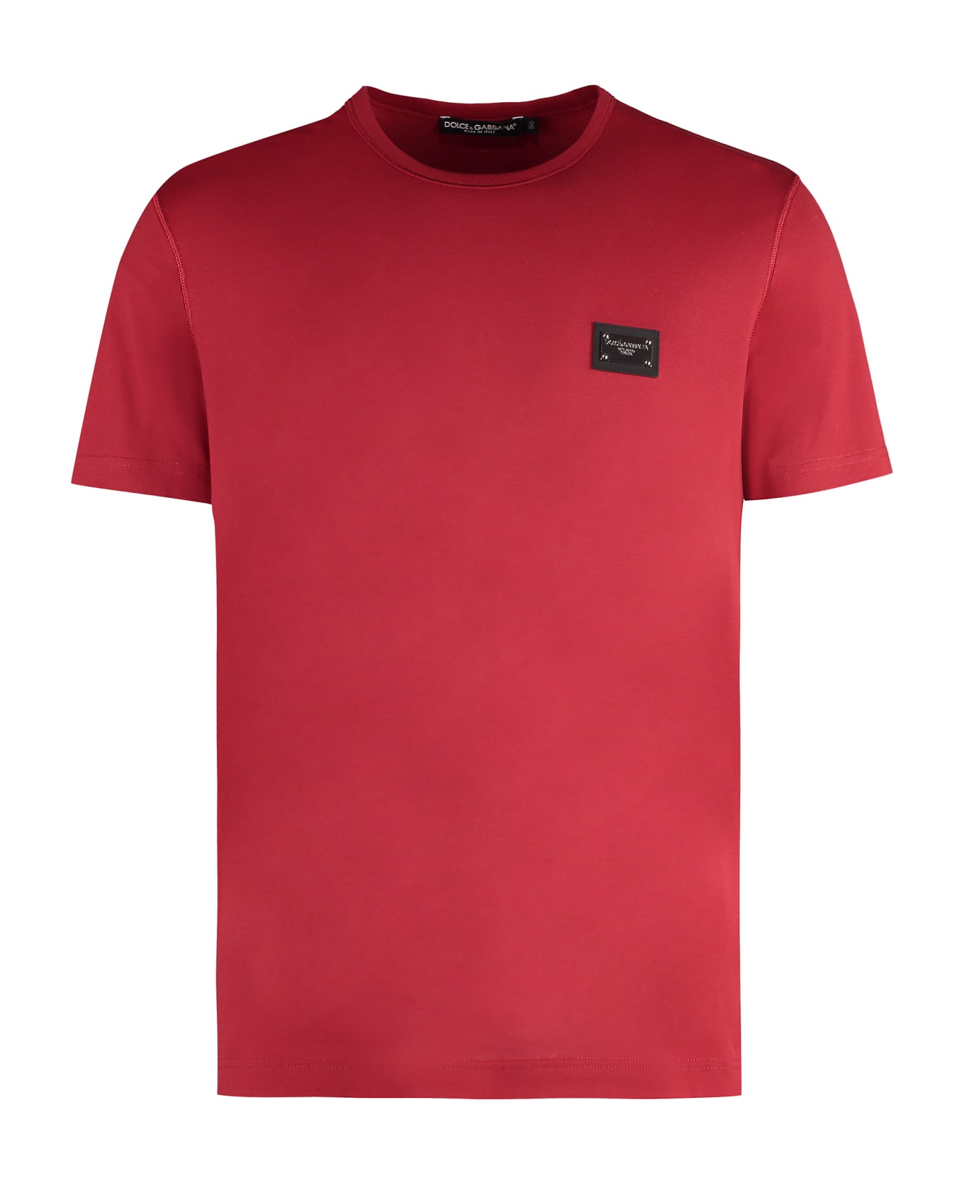 Dolce & Gabbana Cotton Crew-neck T-shirt - red