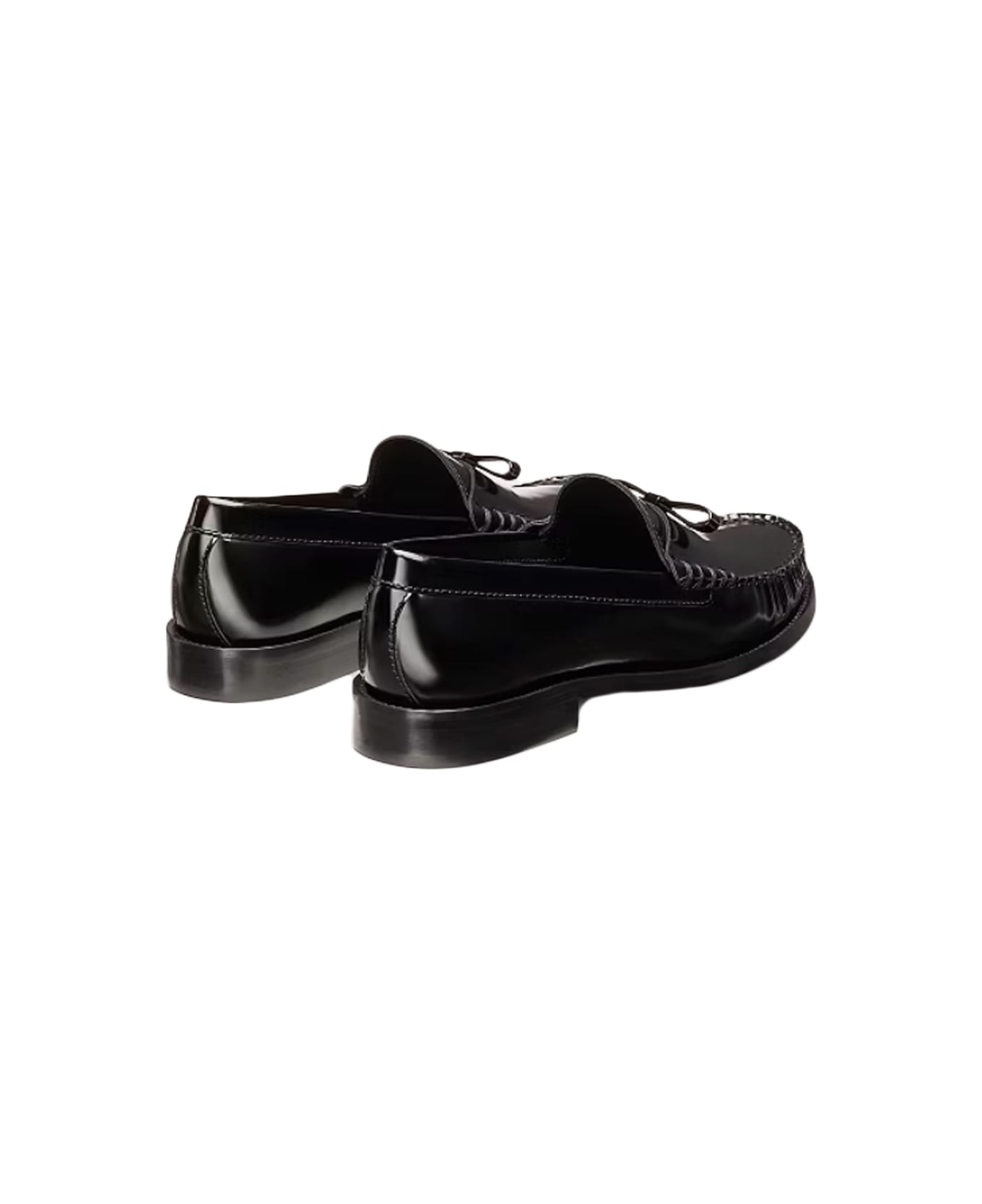 Stuart Weitzman ''tish Bow'' Mocassin - Black