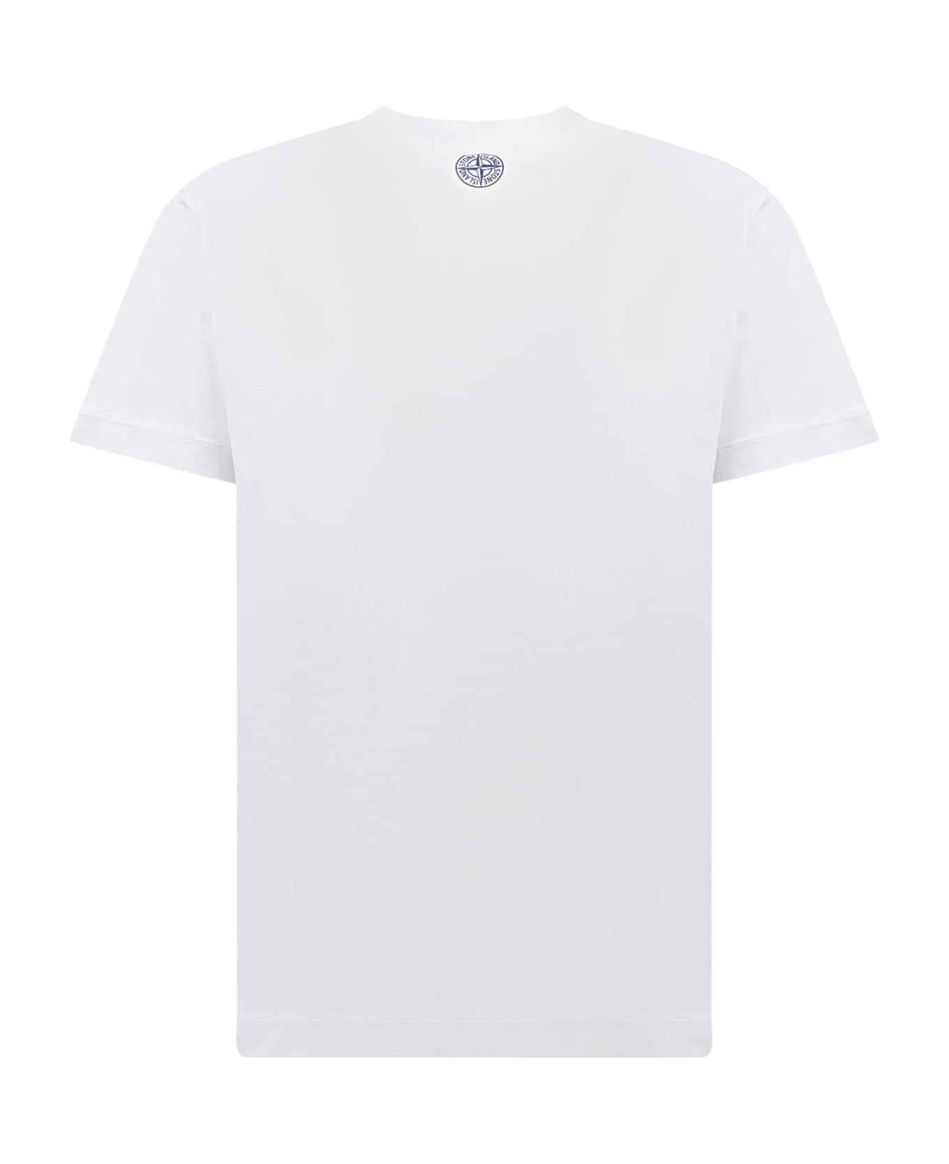 Stone Island Junior T-shirt With Logo - Bianco