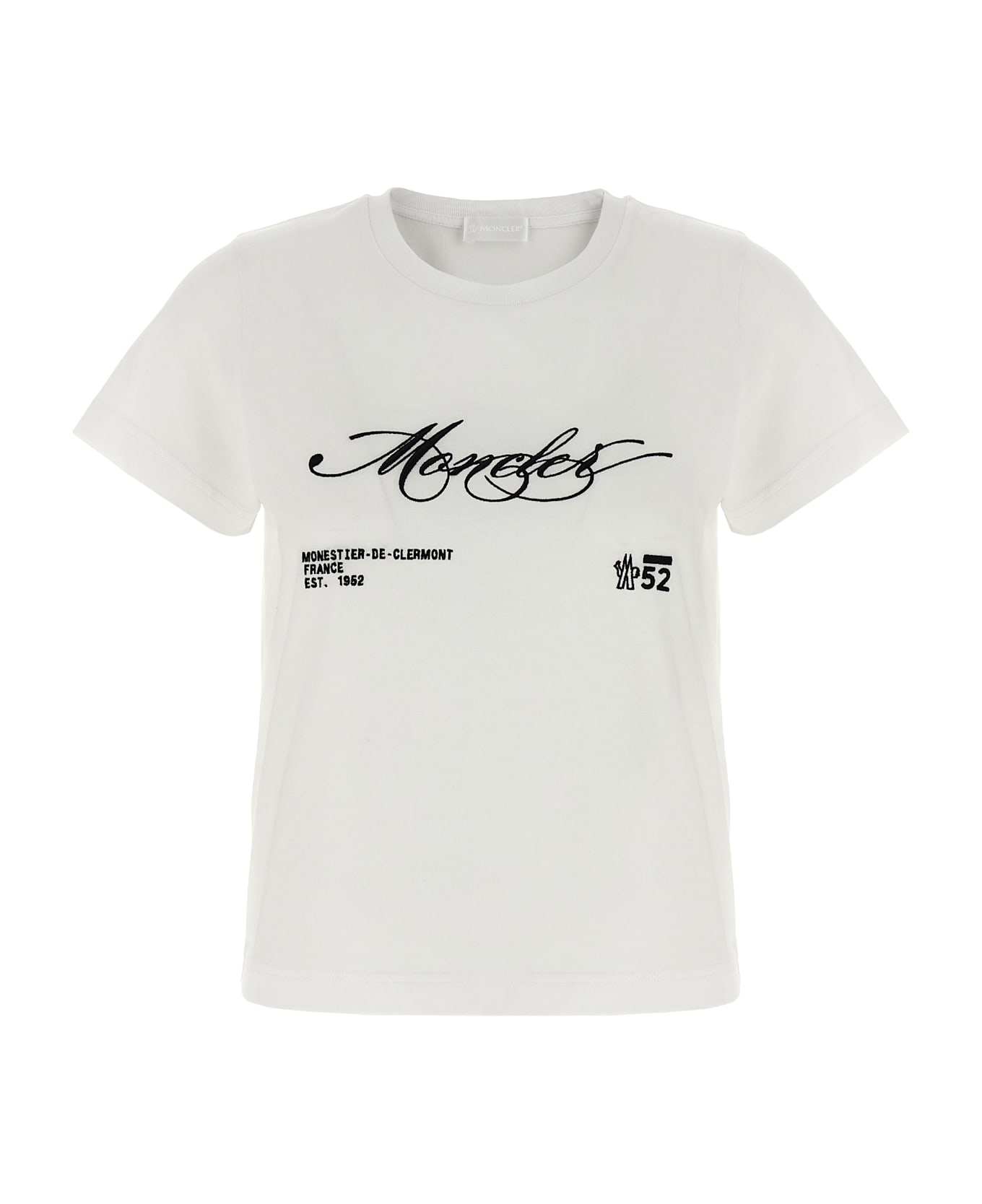 Moncler Embroidery T-shirt - White