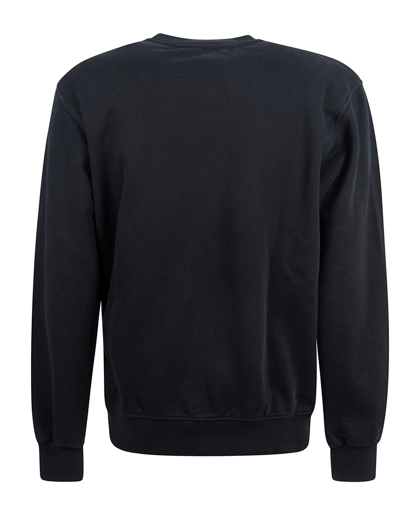 Barrow Logo Print Ribbed Sweatshirt - Black