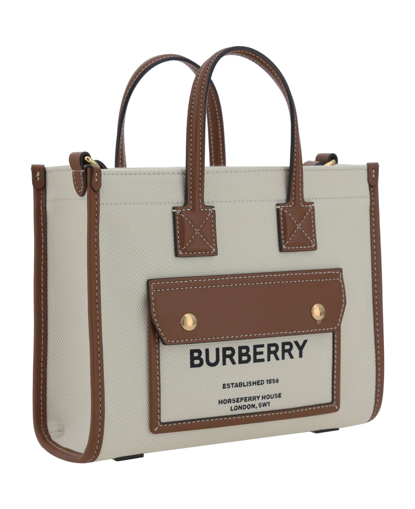 Burberry Feya Handbag - Natural/tan
