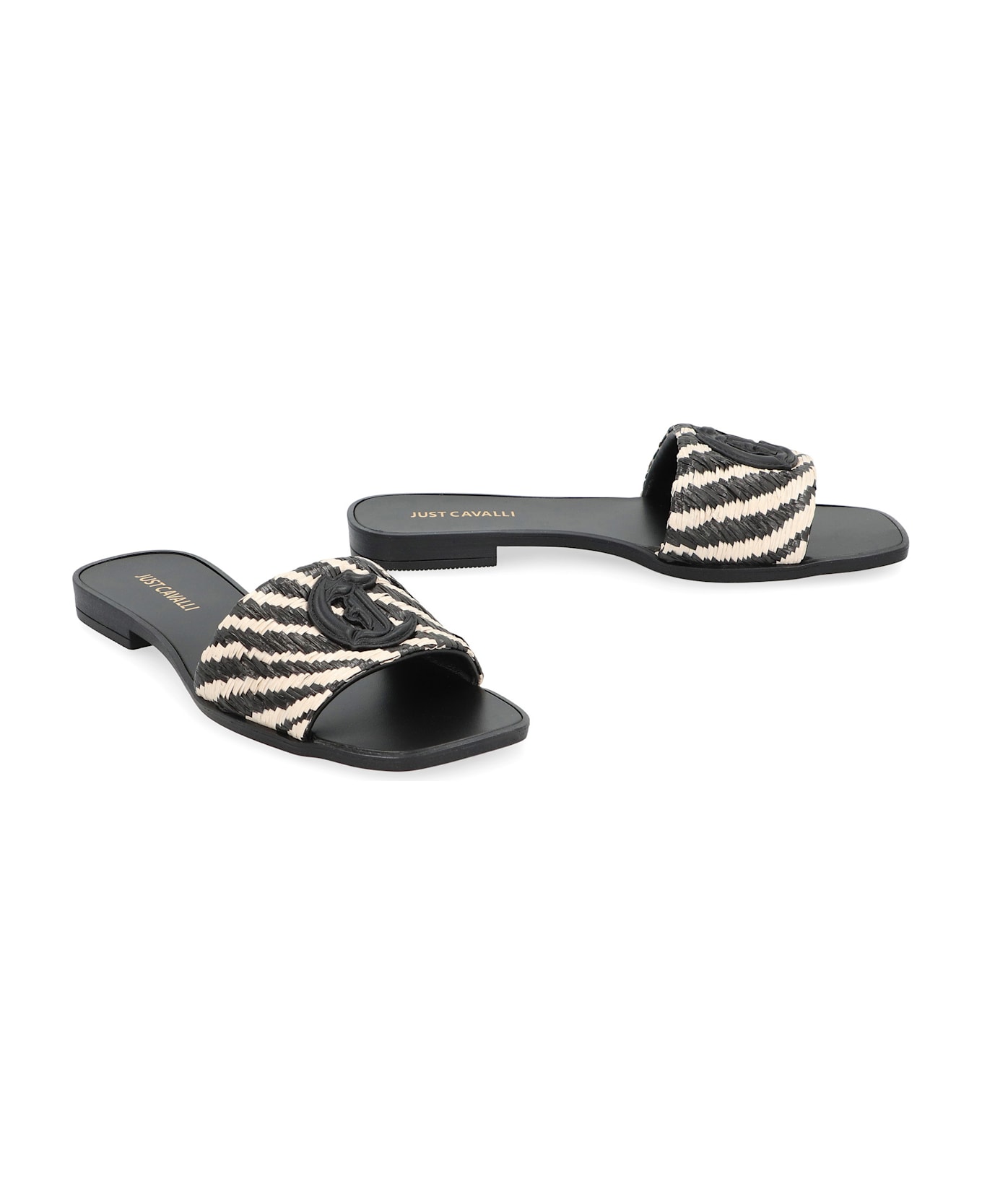 Just Cavalli Elisie Flat Sandals - black
