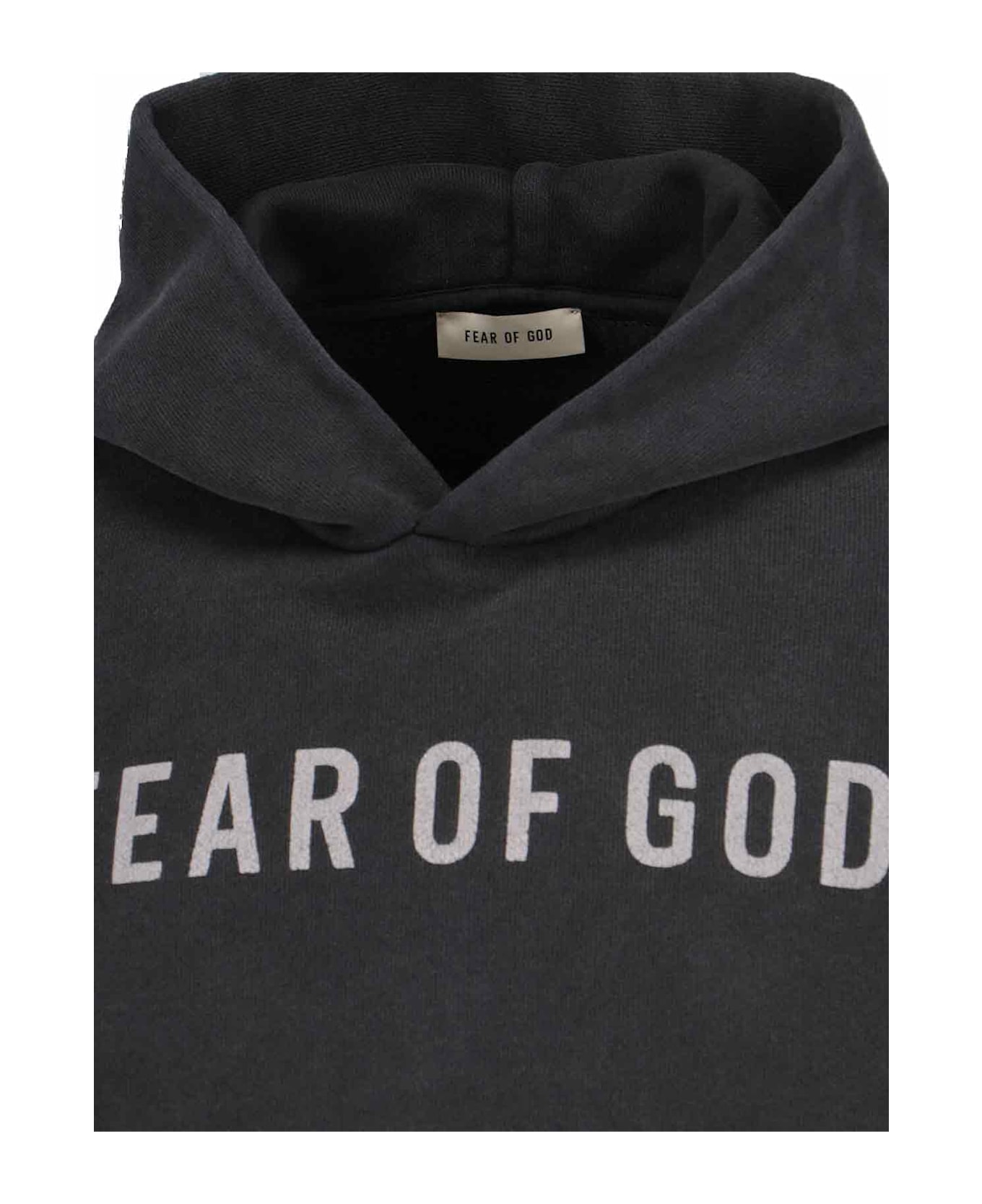 Fear of God Logo Hoodie - Black  