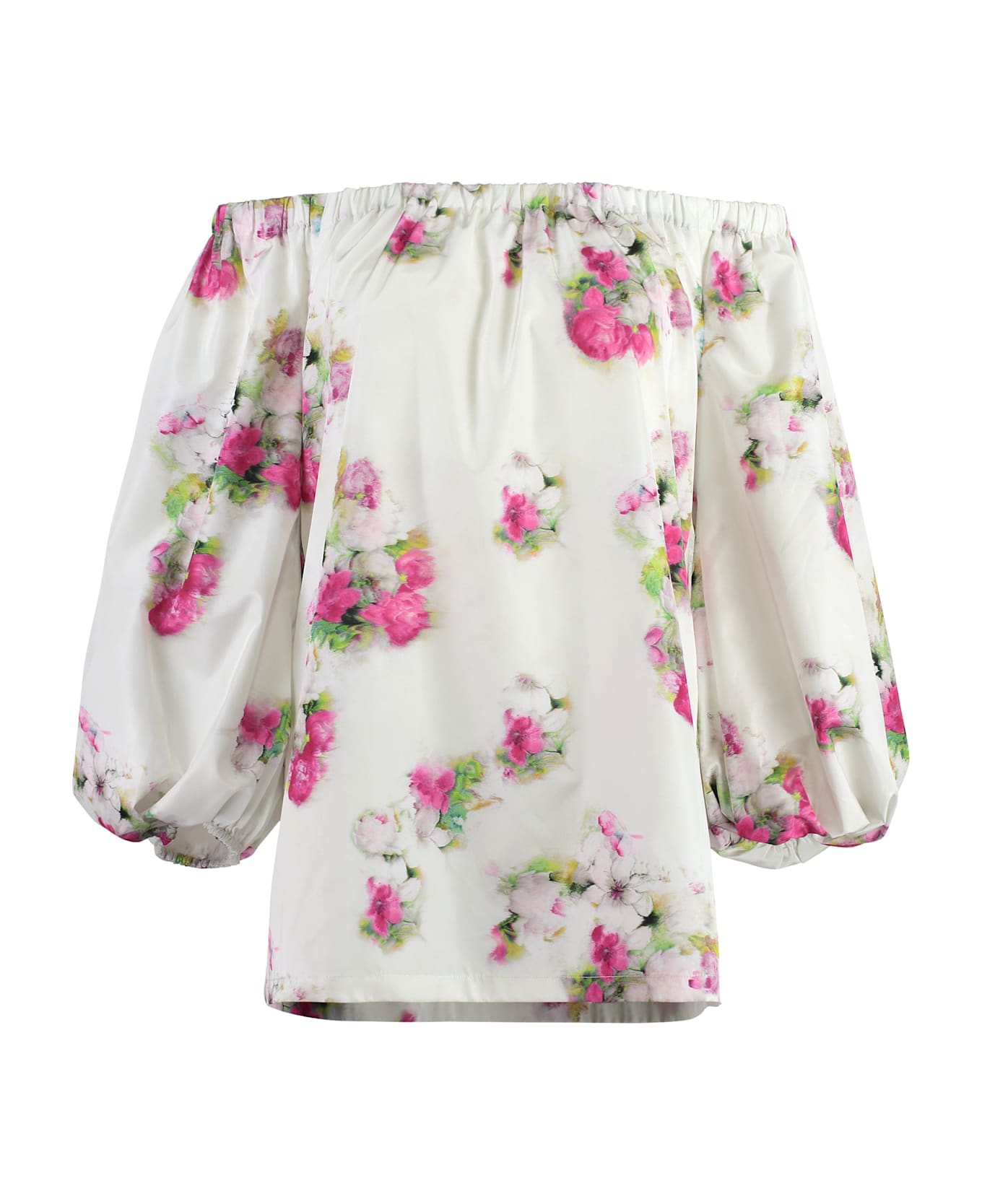 Max Mara Studio Zigrino Printed Blouse - White