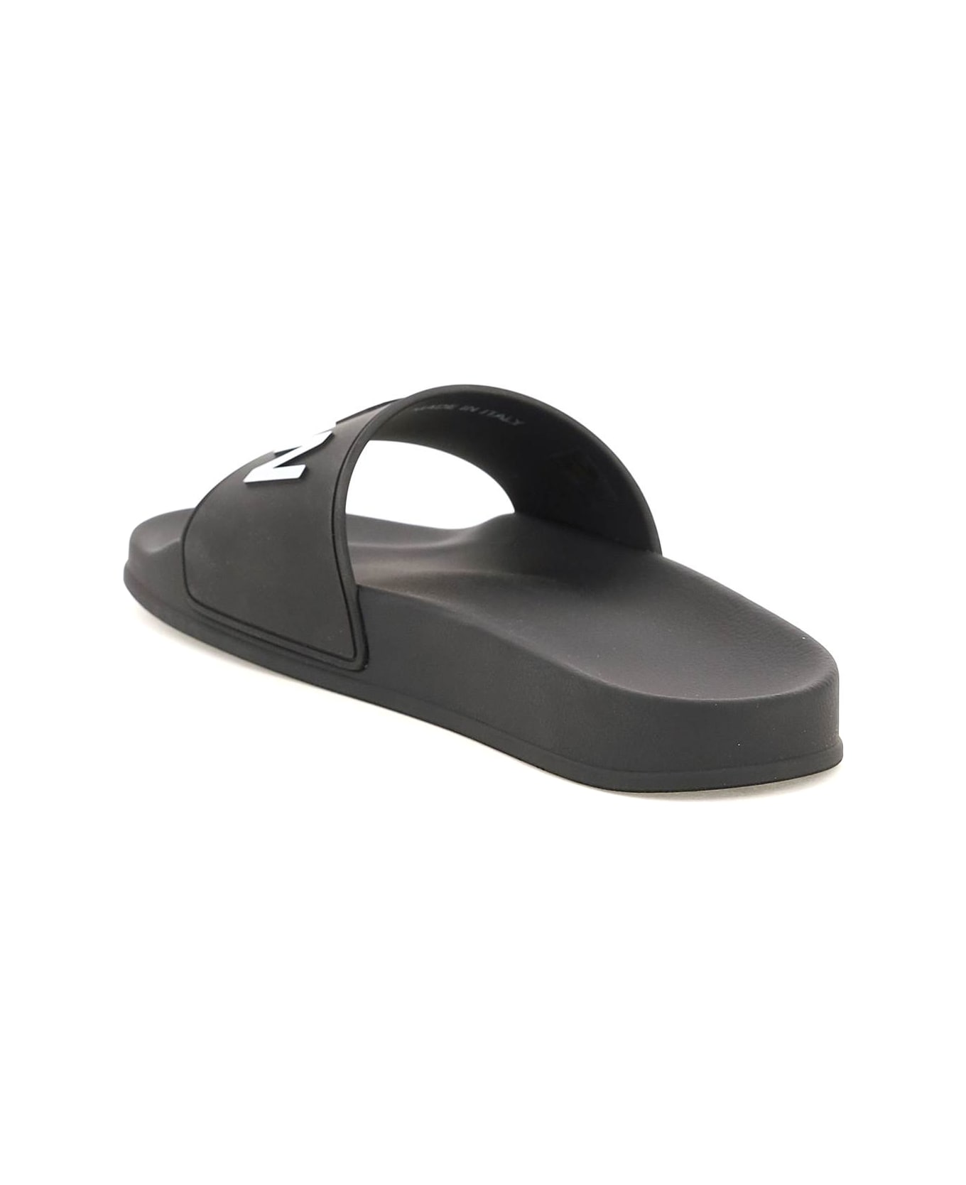 Dsquared2 Rubber Slide Sandal - Black