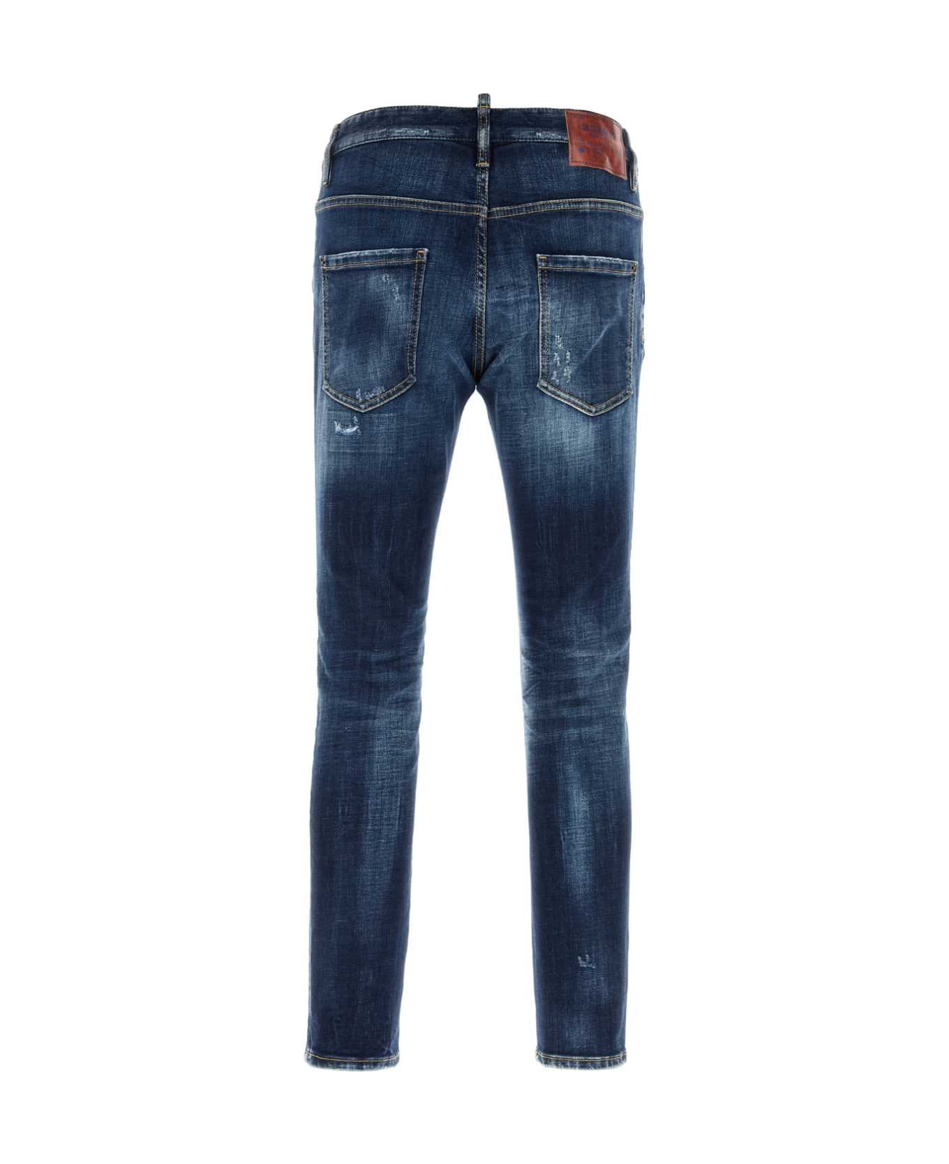 Dsquared2 Stretch Denim Skater Jeans - NAVYBLUE