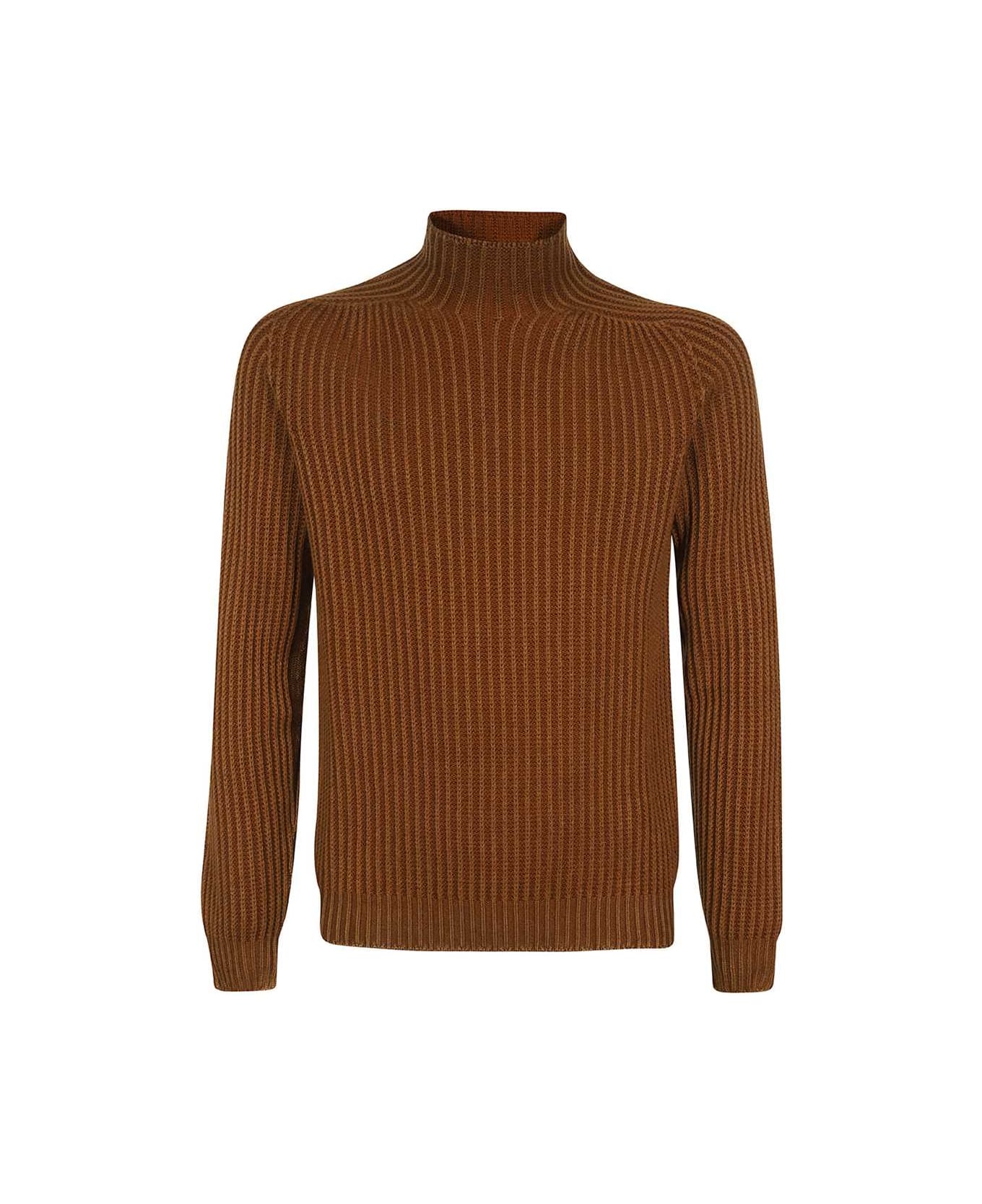 Dondup Wool Turtleneck Sweater - brown
