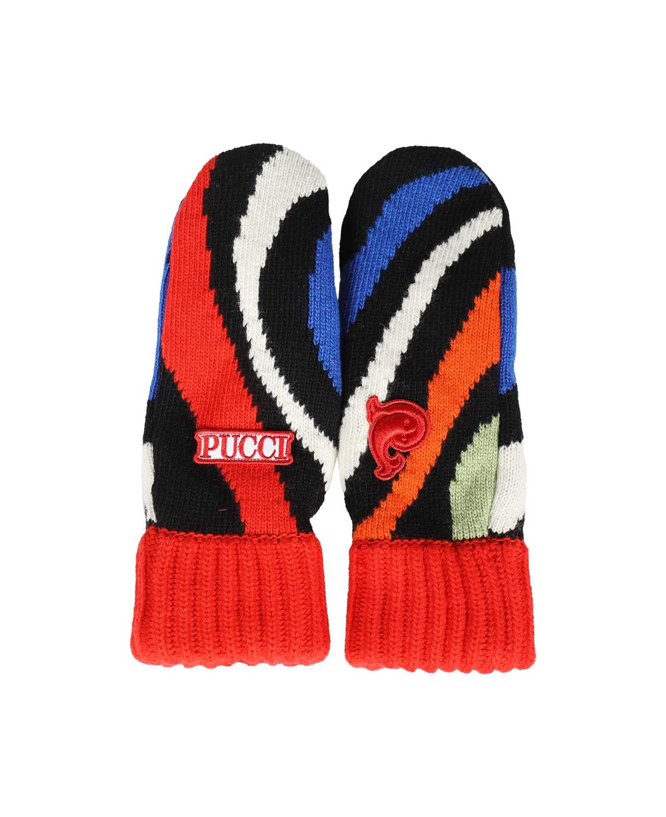 Pucci Wool Gloves - red