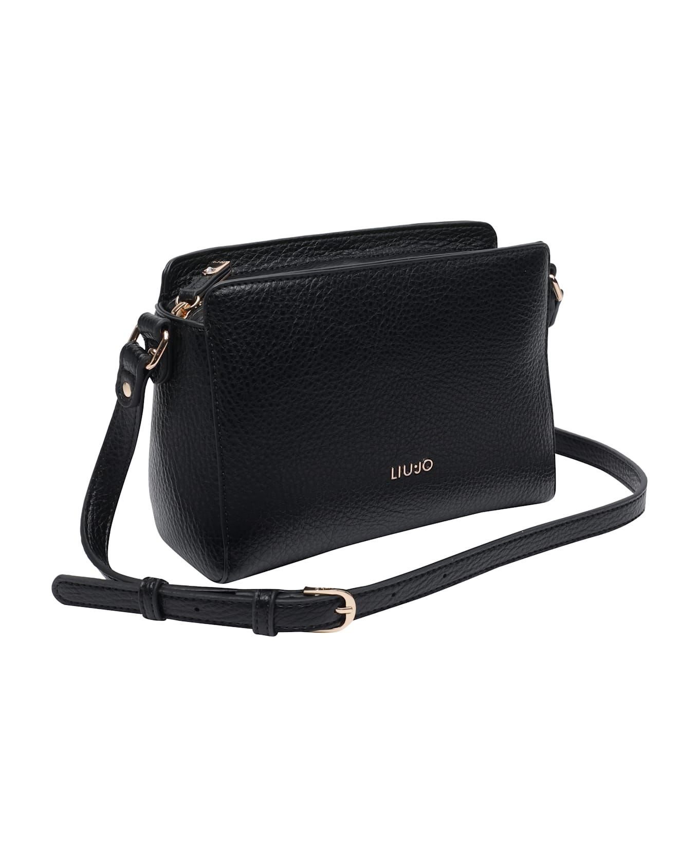 Liu-Jo Logo Crossbody Bag - Black