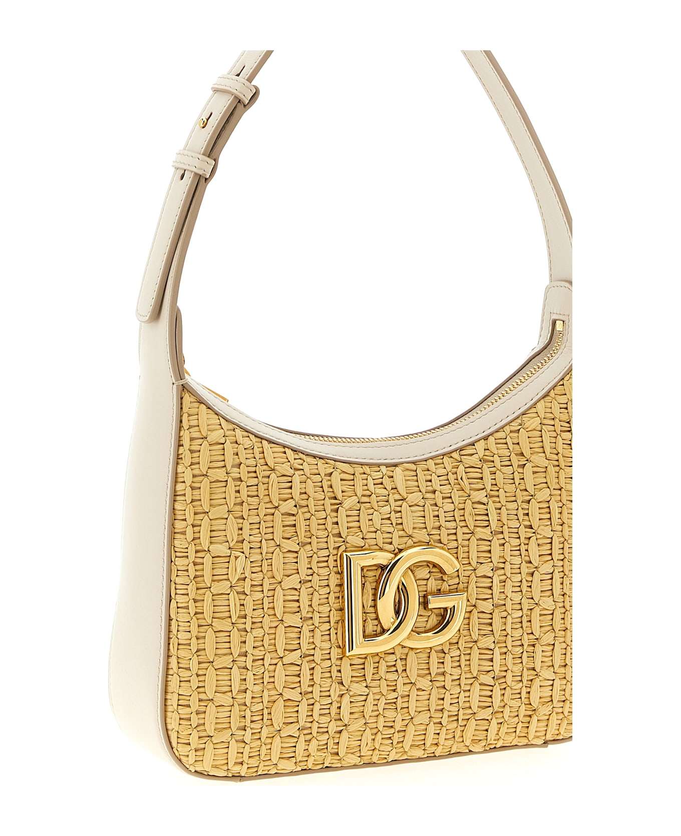 Dolce 
Gabbana Crochet Shoulder Bag - Beige