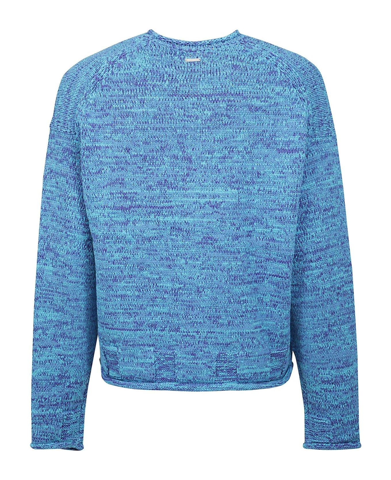 J.W. Anderson Space Dye Crewneck Jumper - Turchese