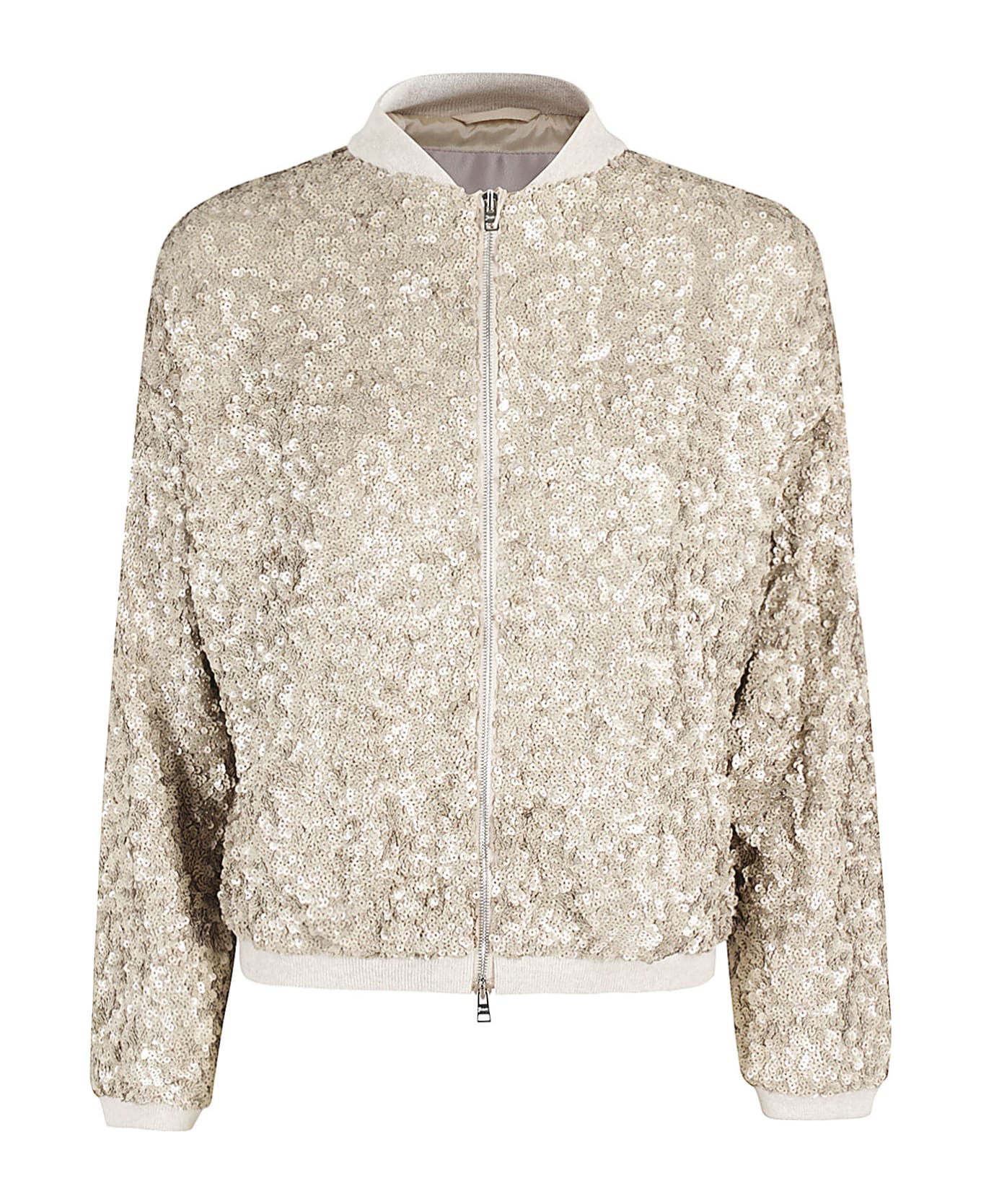 Herno Gold Sequin Bomber