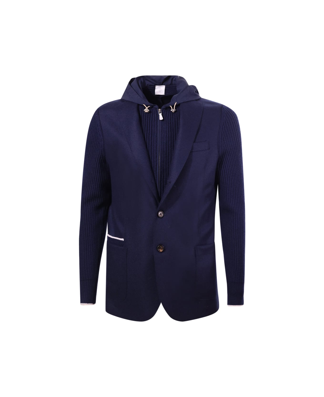 Eleventy Single-breasted Jacket - Blue