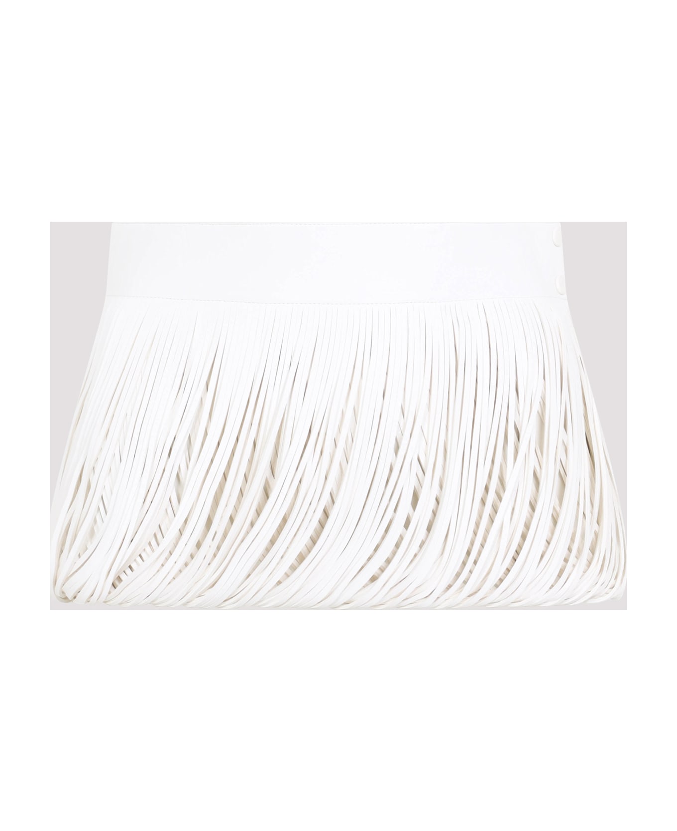 Alaia Alaïa Fringes Belt - Blanc Nacre