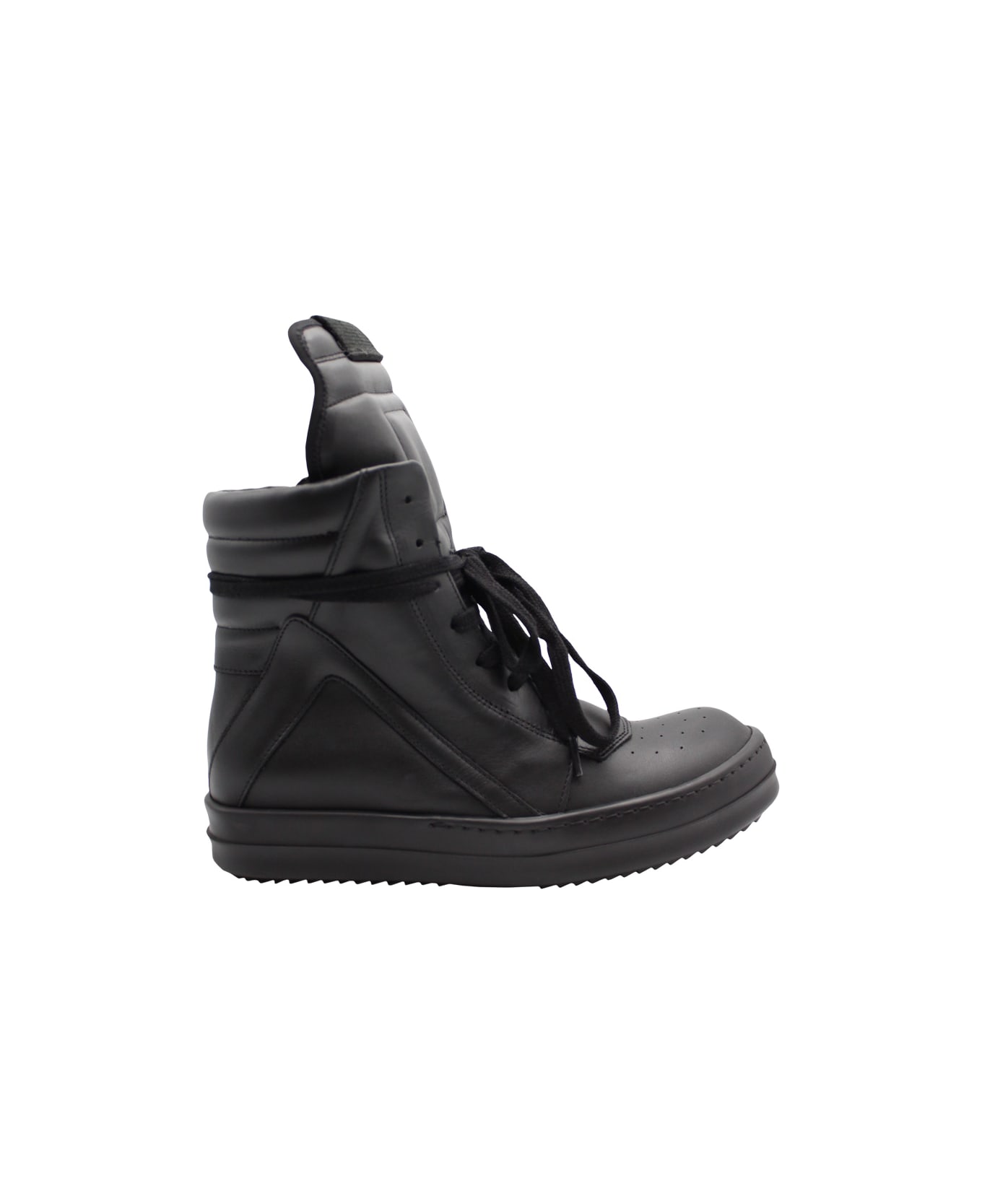 Rick Owens Geobasket Sneakers - Black