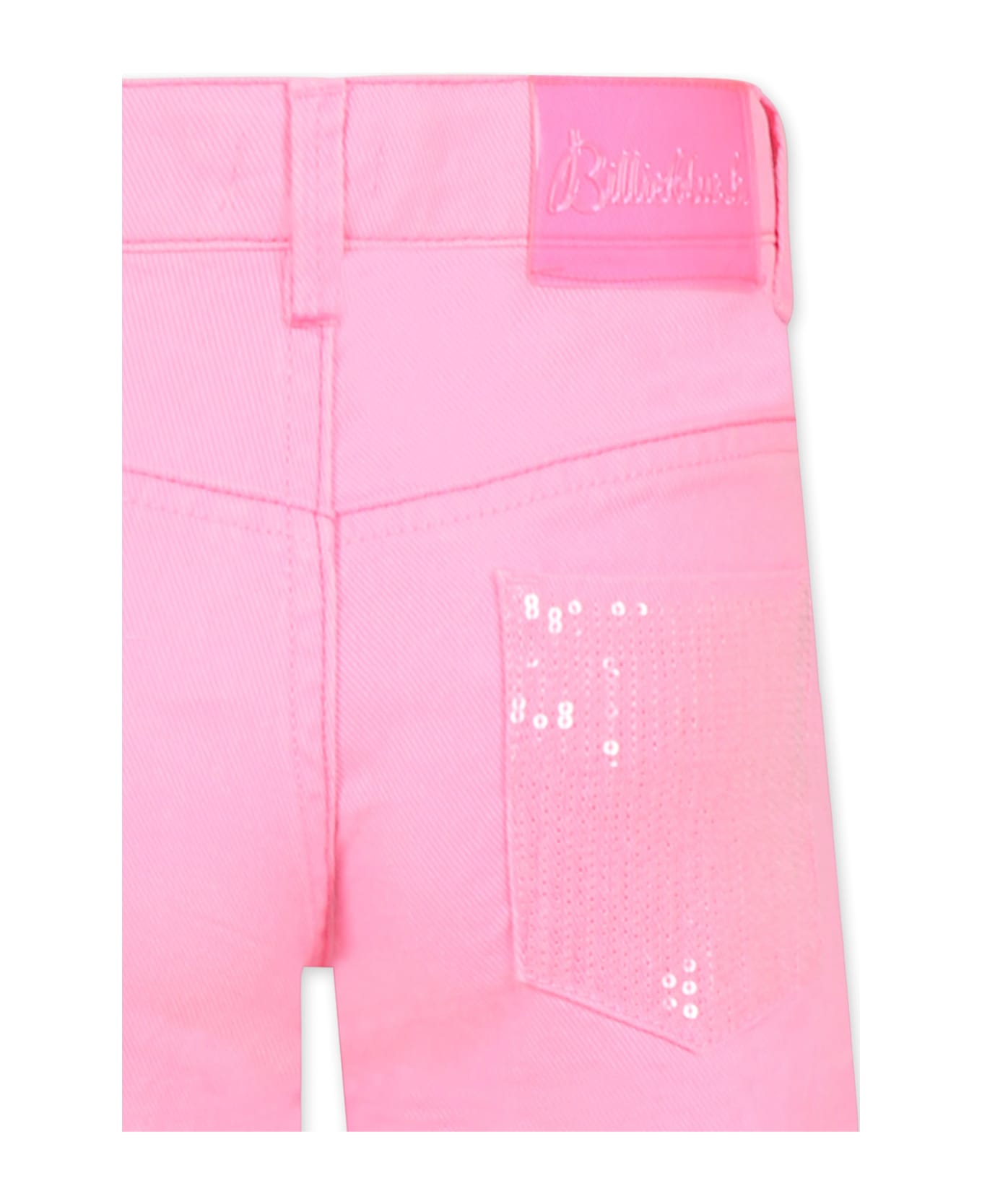 Billieblush Pink Shorts For Girl With Sequins - Pink