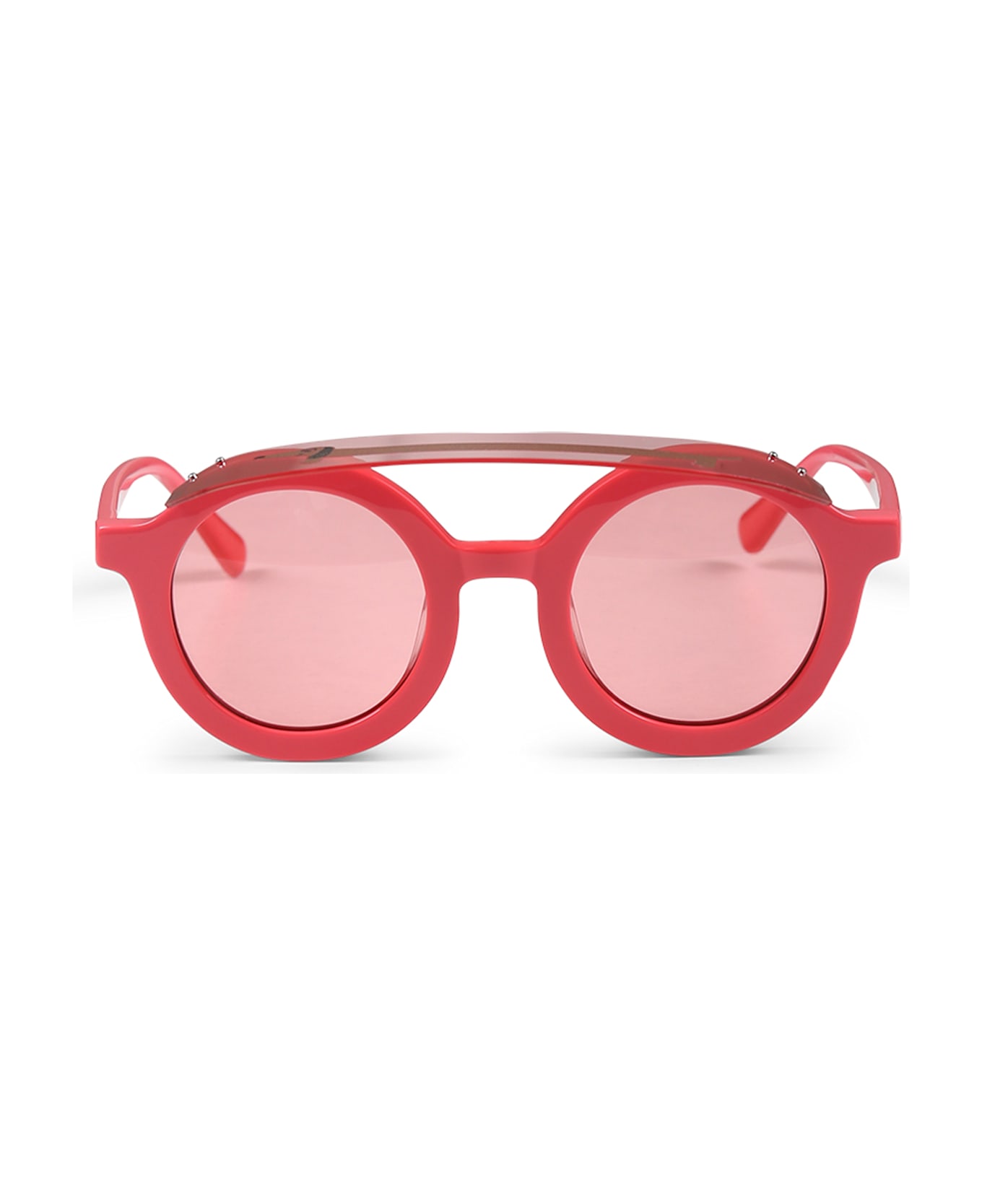 Mini Rodini Pink Sunglasses For Kids With Dachshund - Pink