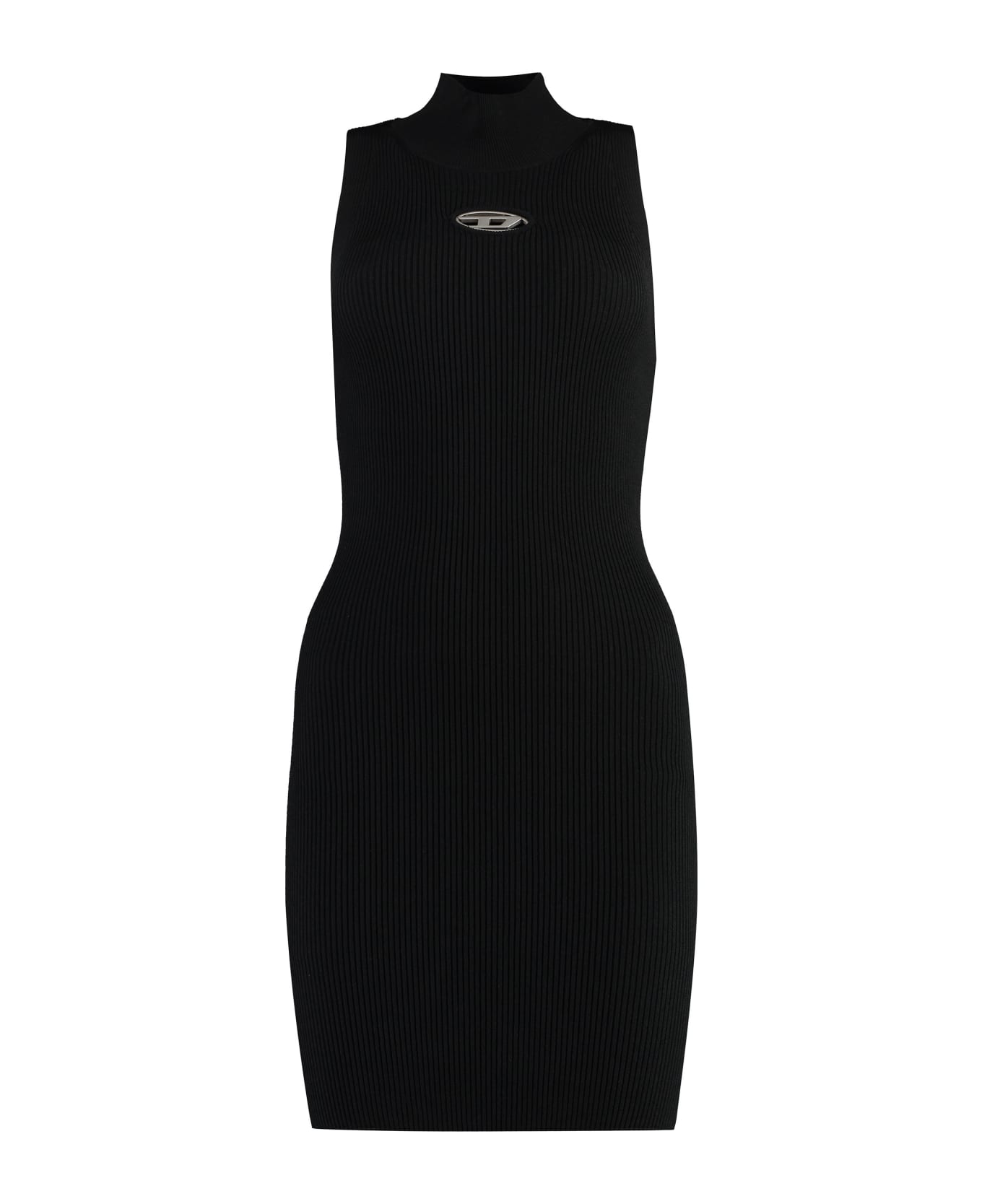 Diesel M-onervax Knitted Turtleneck Dress - black ワンピース＆ドレス
