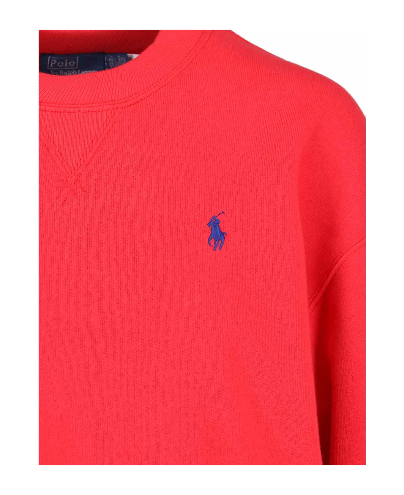 Polo Ralph Lauren Logo Crewneck Sweatshirt - Red