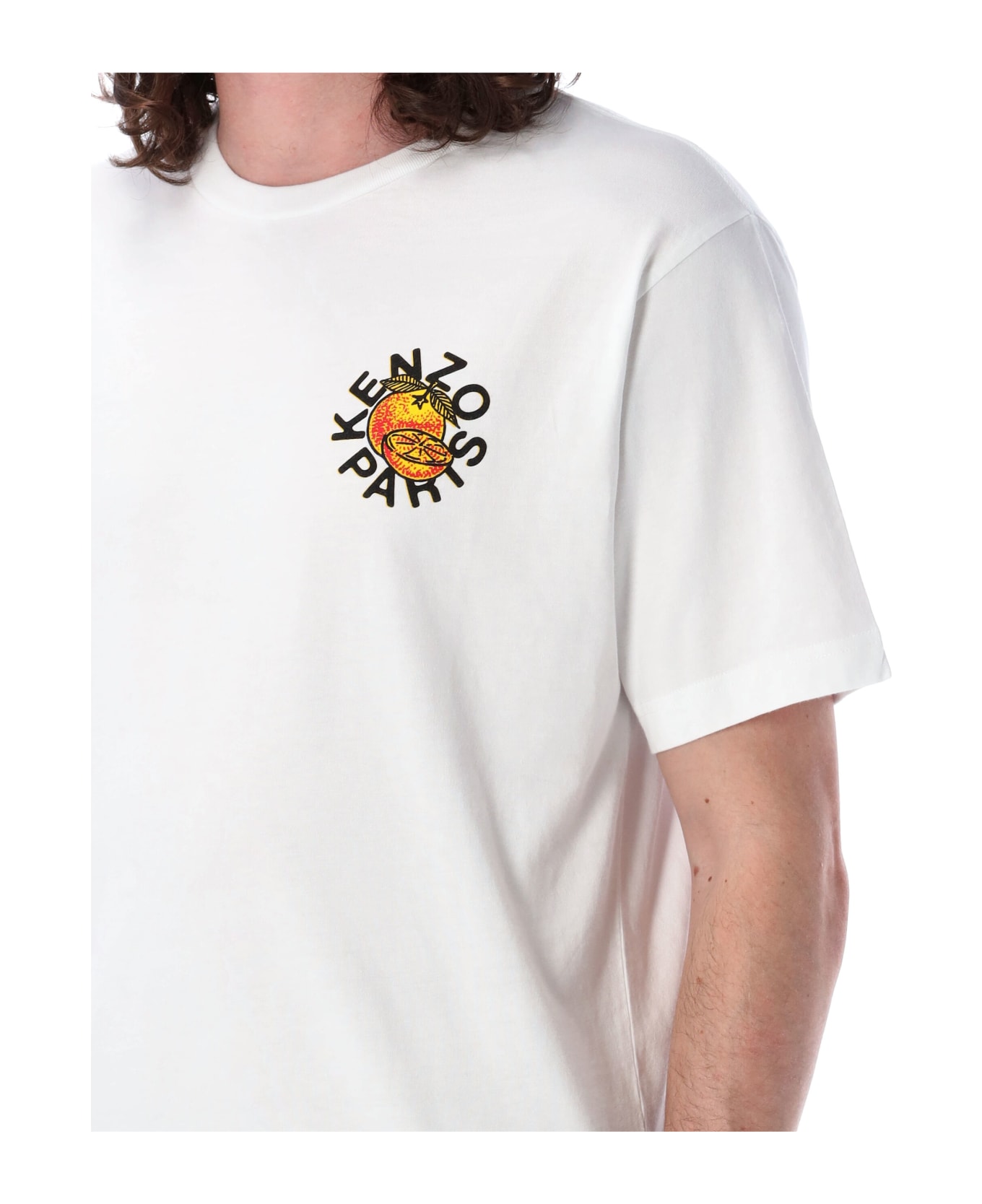 Kenzo Orange Classic T-shirt - OFF WHITE