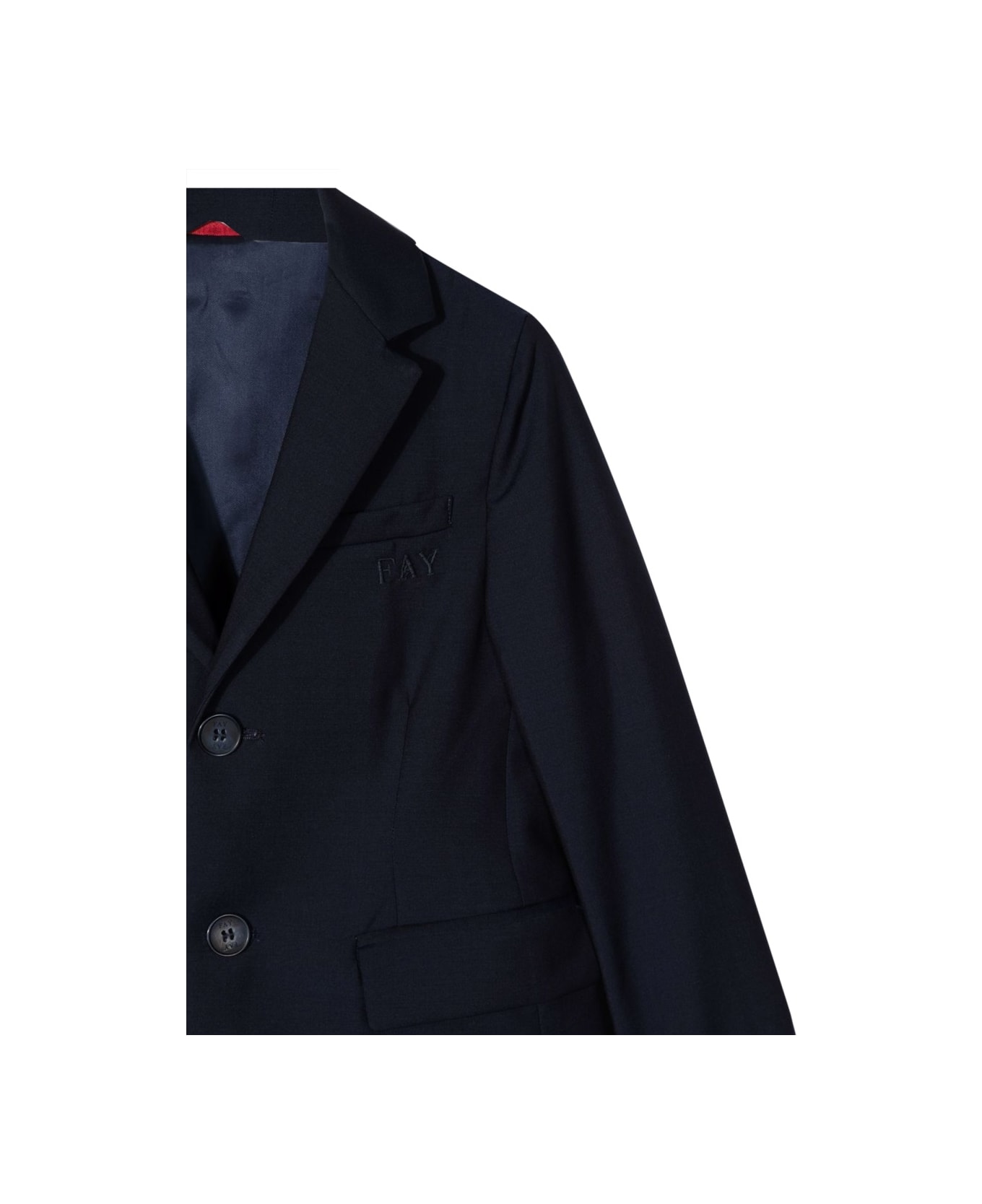 Fay Fabric Jackets - BLUE