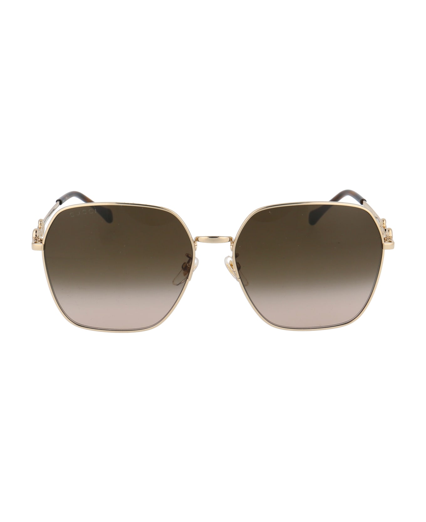 Gucci Eyewear Gg0882sa Sunglasses - 002 GOLD GOLD BROWN サングラス