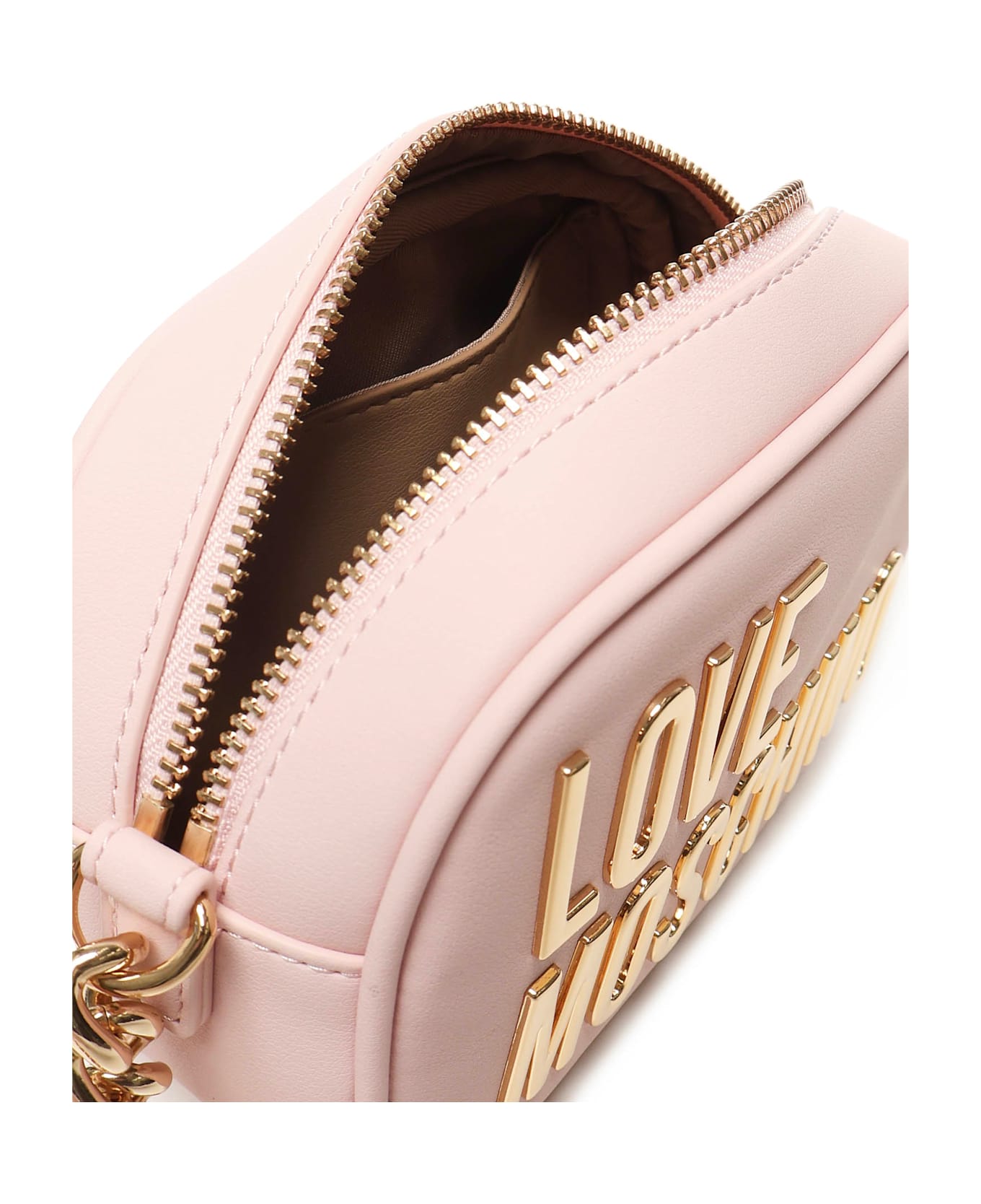 Love Moschino Crossbody Bag With Logo - Pink