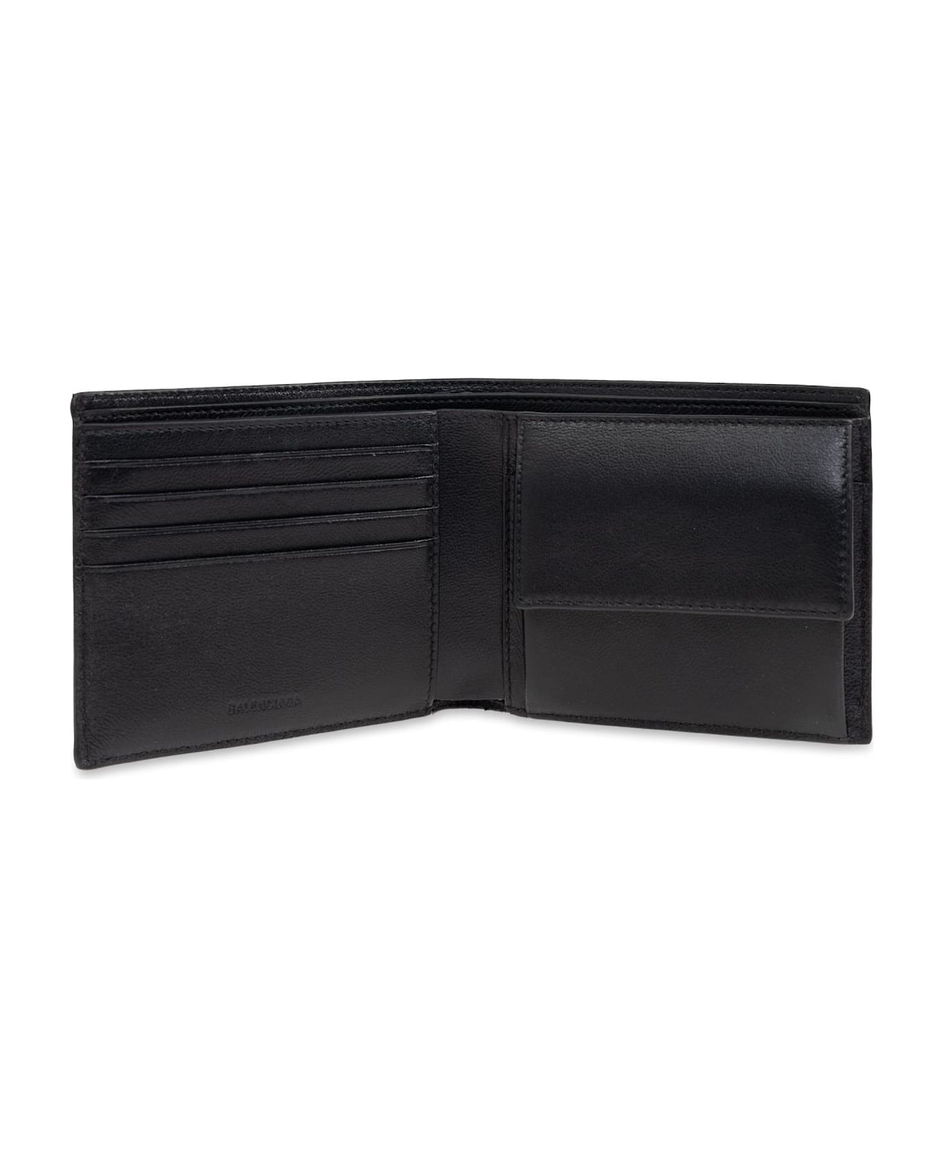 Balenciaga Leather Wallet - Black