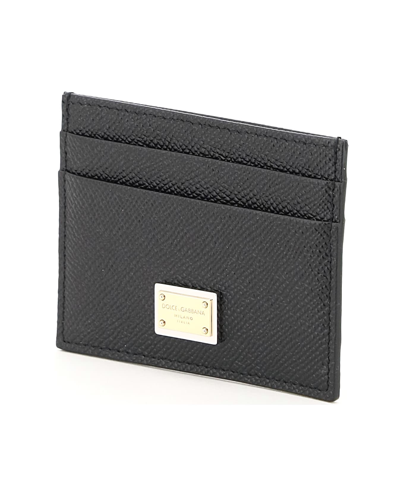 Dolce & Gabbana Leather Card Holder With Logo Plaque | italist, ALWAYS ...