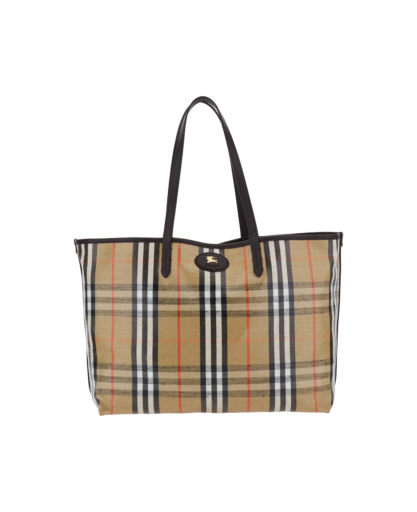 Burberry Ll Highland Tote - Beige
