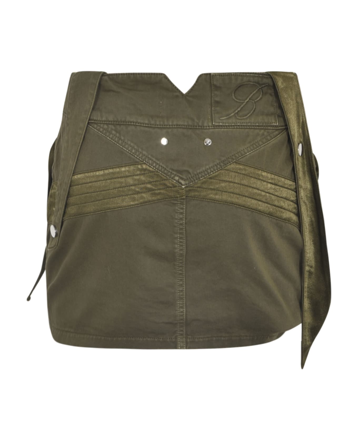 Blumarine Pocket Detail Skirt - Military