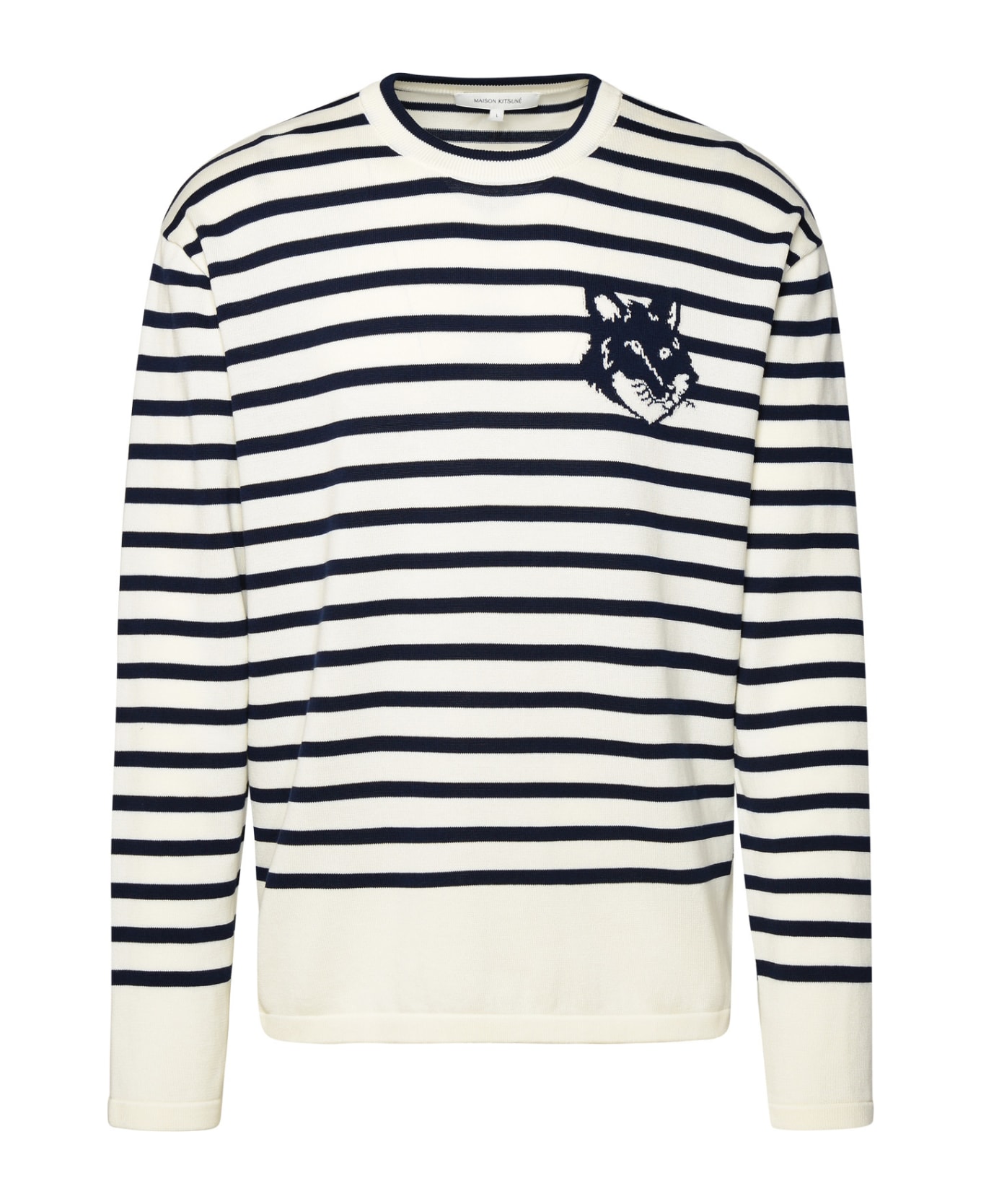 Maison Kitsuné Navy Cotton Sweater - Navy フリース