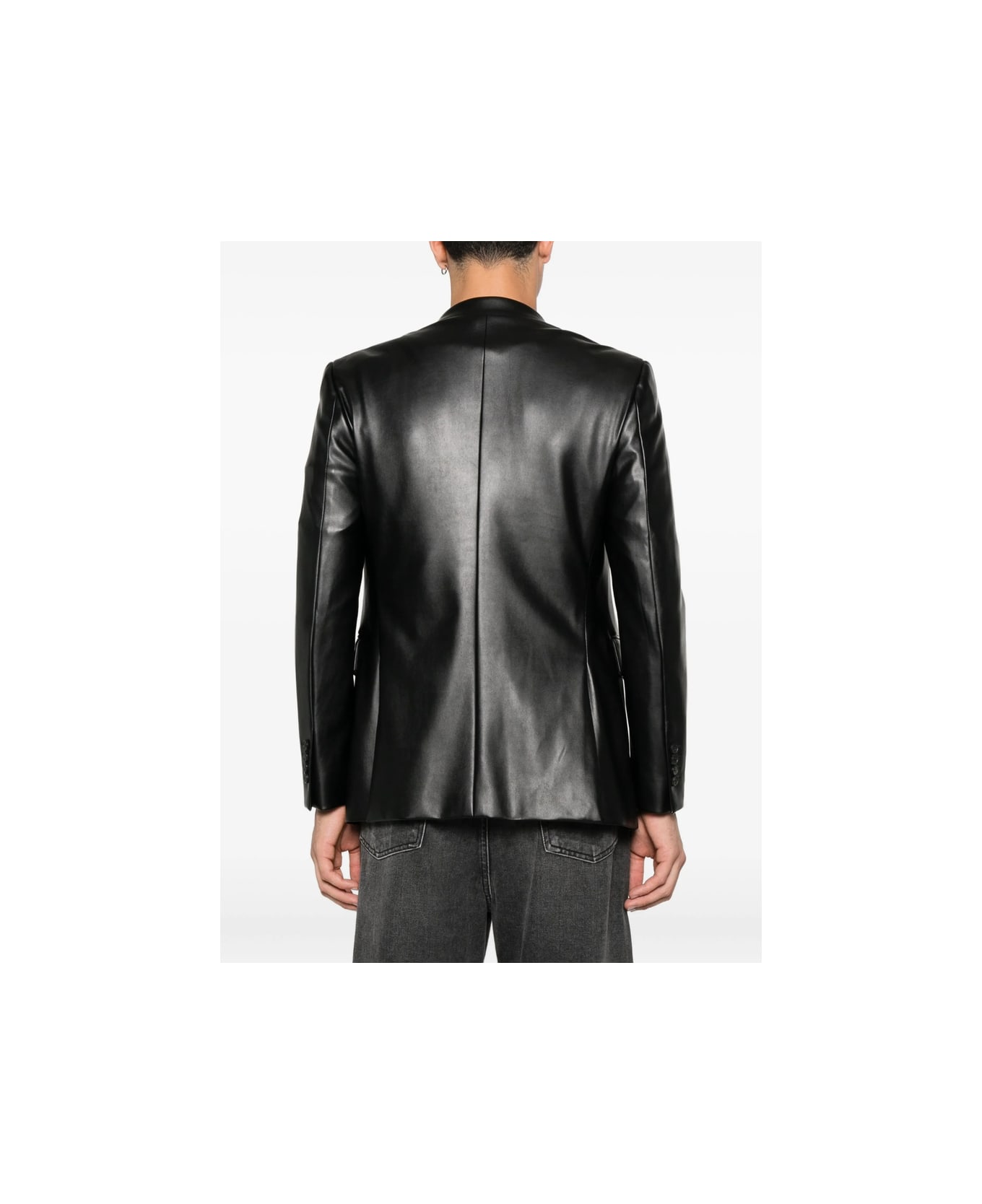 Reveres 1949 Leather Jacket - BLACK