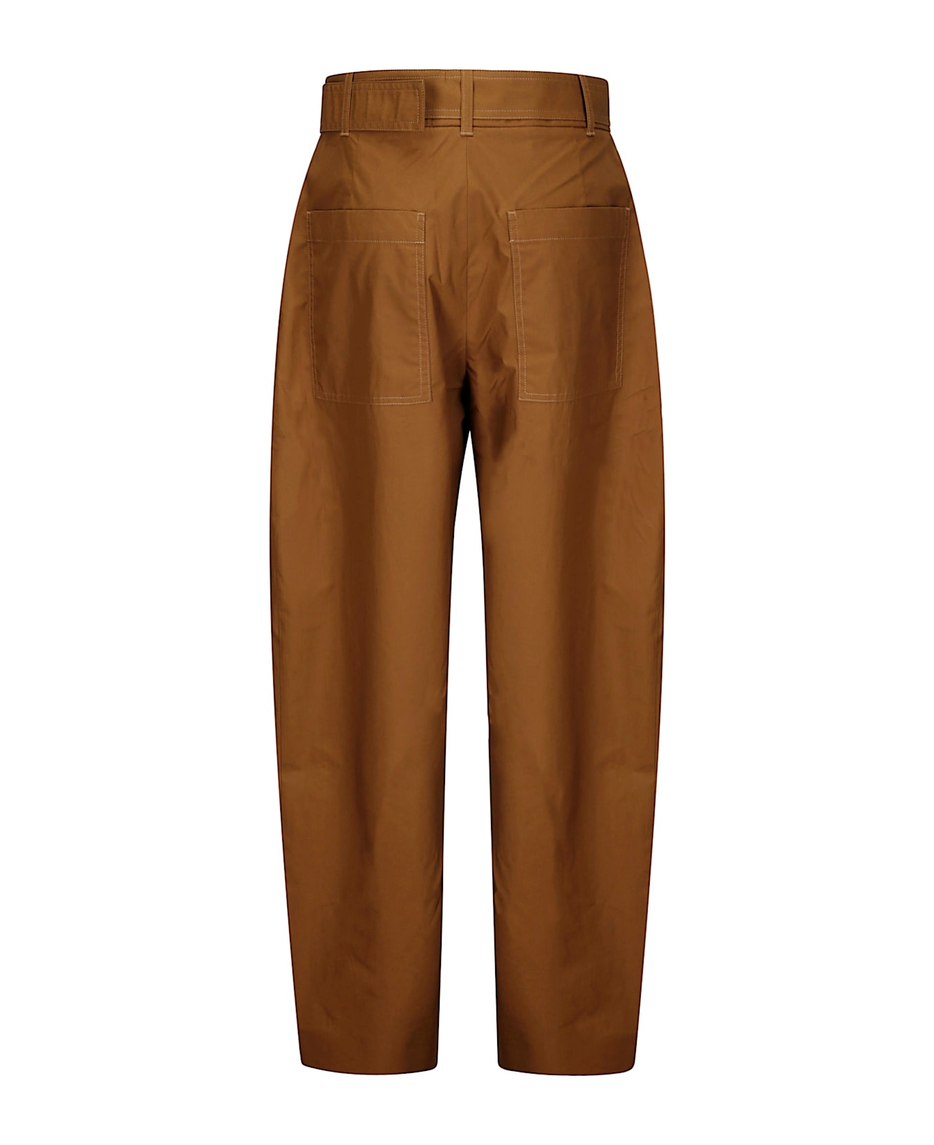 Studio Nicholson Belted Round Leg Pant - ALMOND