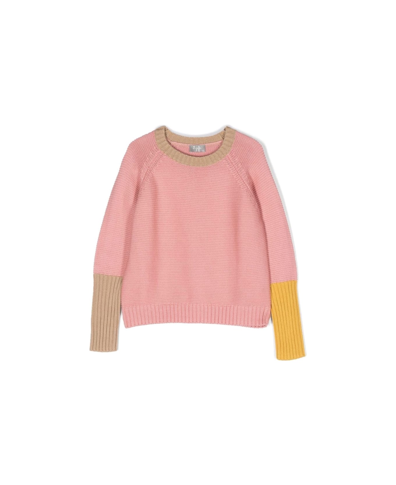 Il Gufo Pullover Round Neck Sleeves And Edges Color - MULTICOLOUR