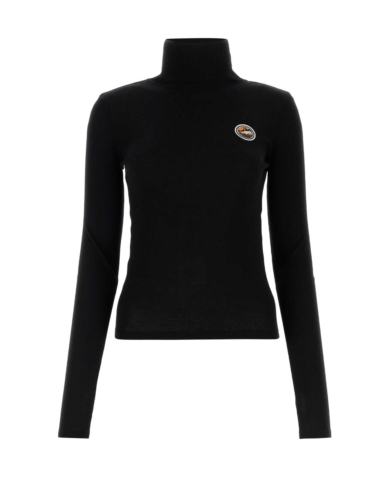 Chloé Black Wool Blend Sweater - BLACK
