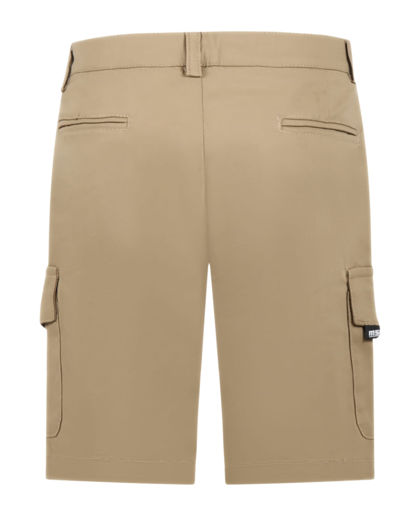 MSGM Bige Bermuda-shorts For Boy With Logo - Beige