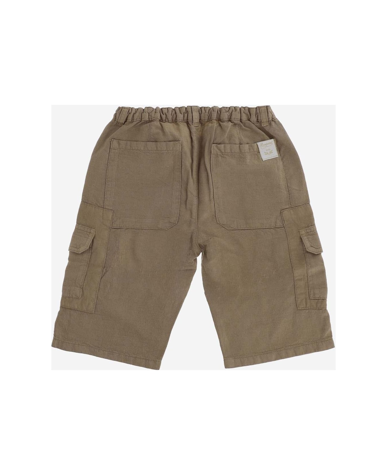Bonpoint Lyocell Blend Shorts - Brown
