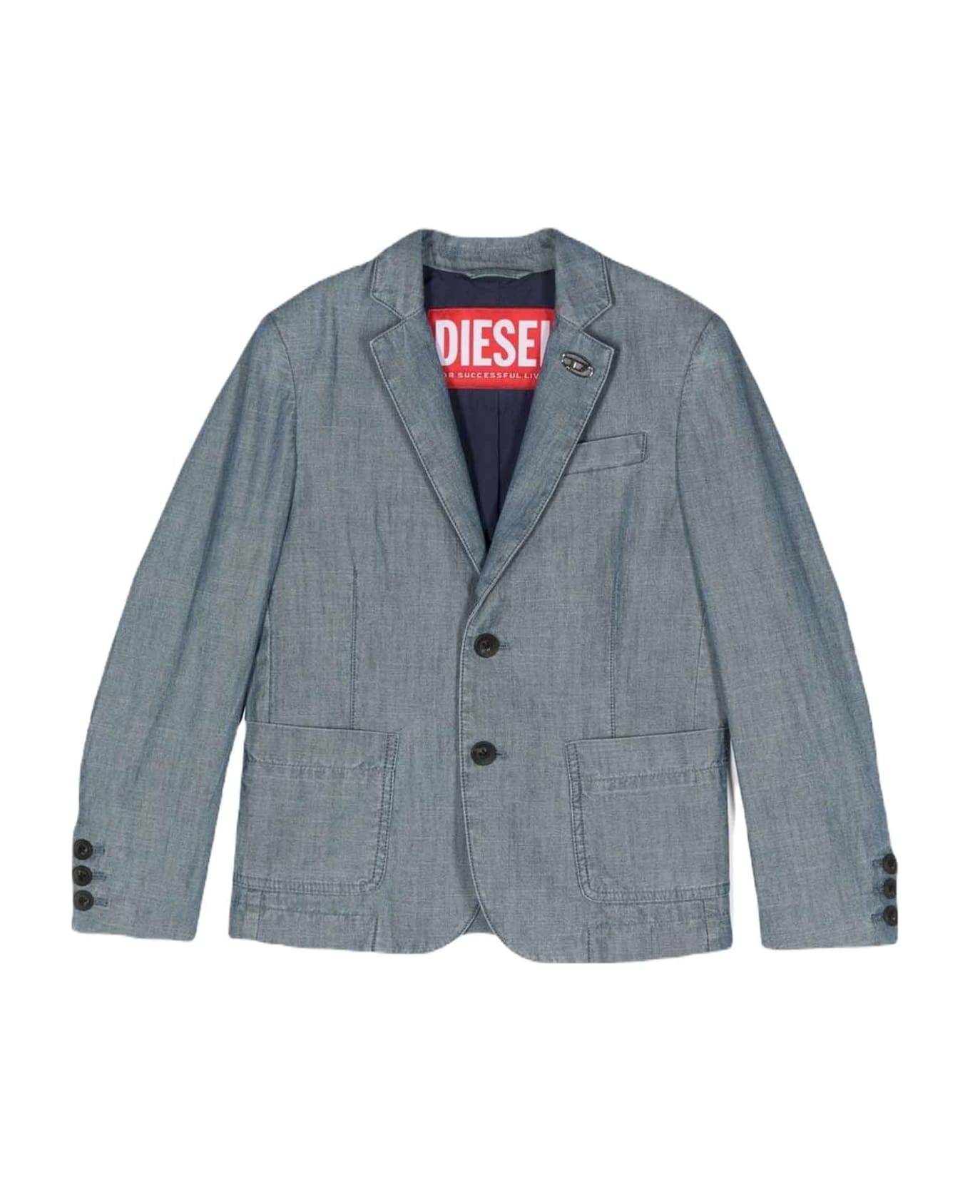 Diesel Denim Blazer Boy Single-breasted - Denim コート＆ジャケット
