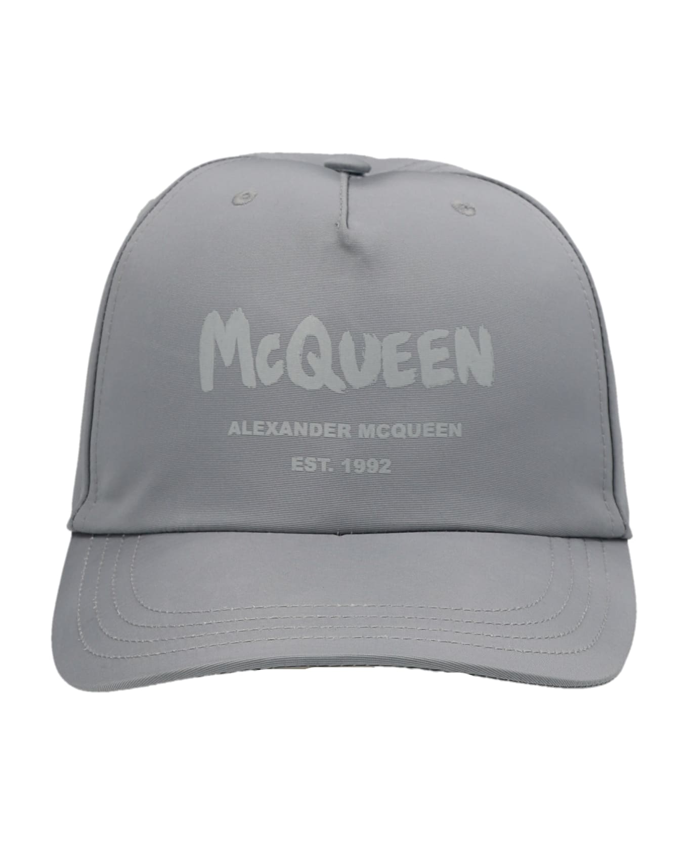 Alexander McQueen 'tonal Graffiti' Cap - Gray