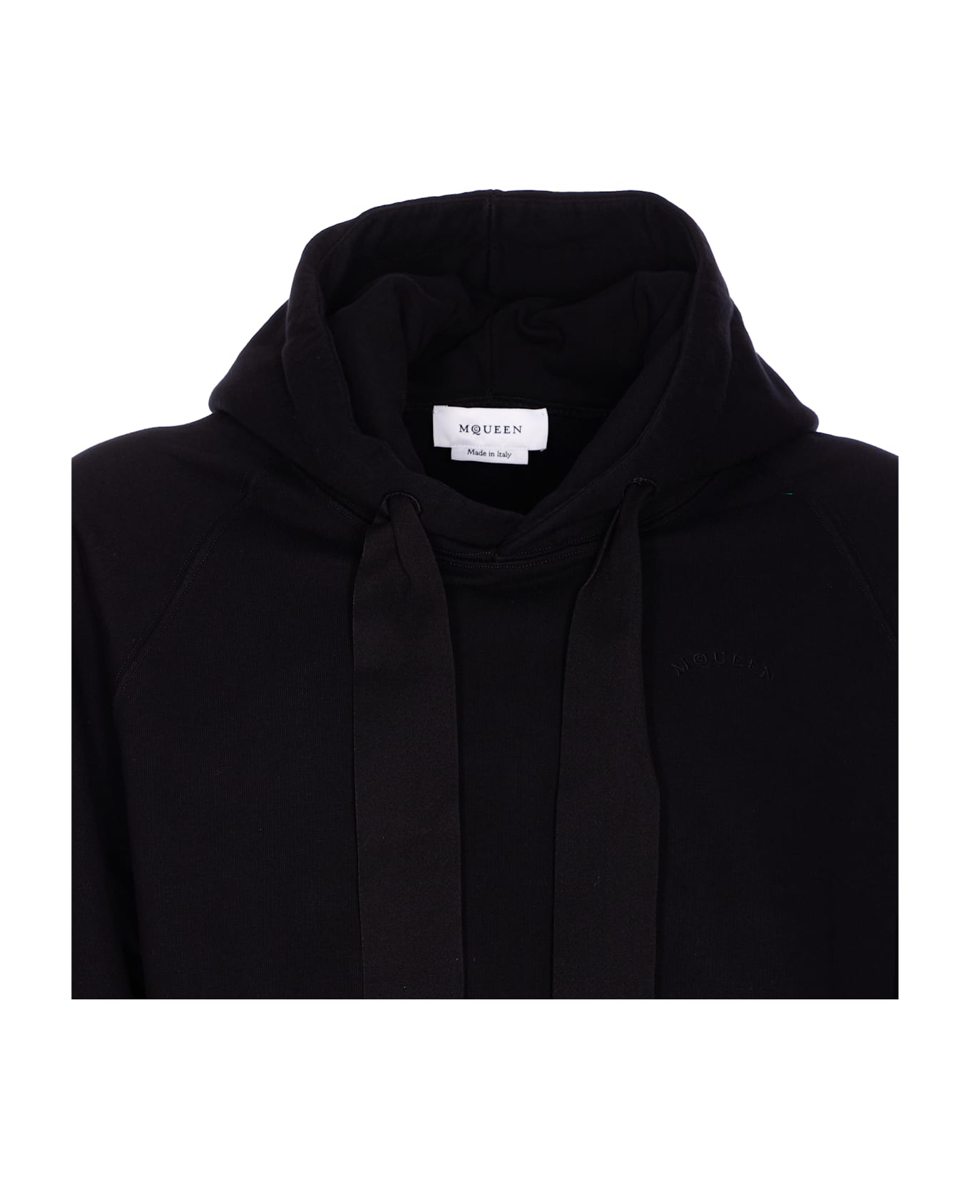 Alexander McQueen Logo Hoodie - BLACK