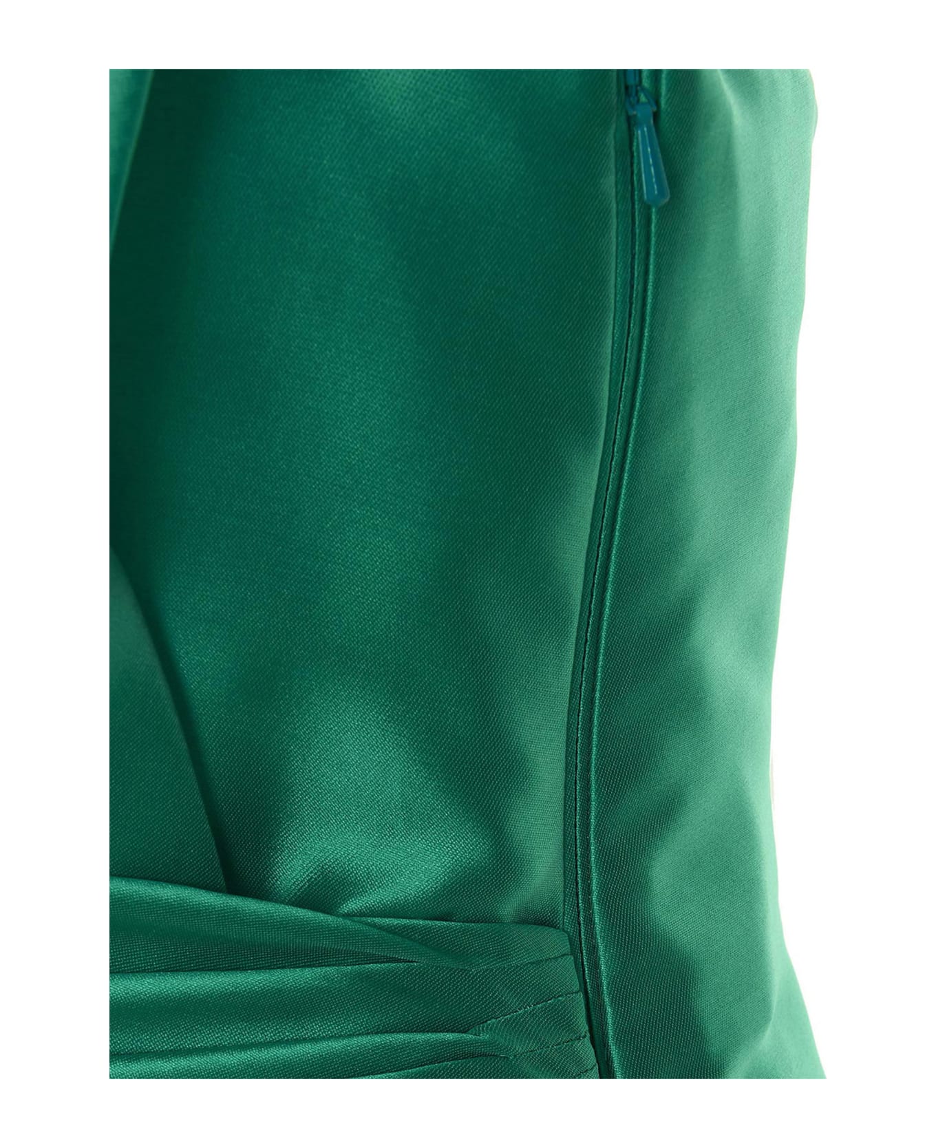 Alberta Ferretti Mikado Maxi Dress - Green ワンピース＆ドレス