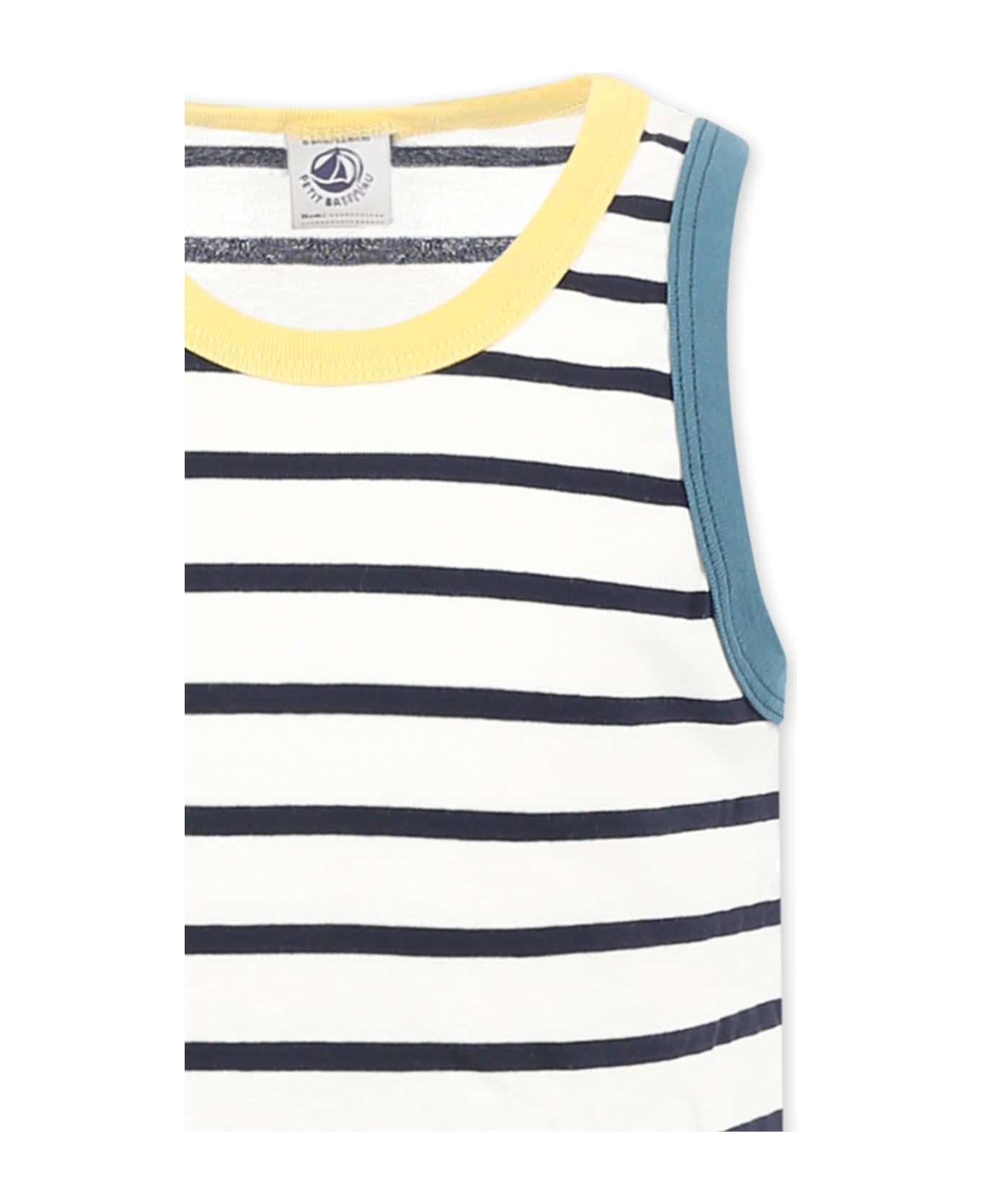Petit Bateau White Pyjamas For Boy - White