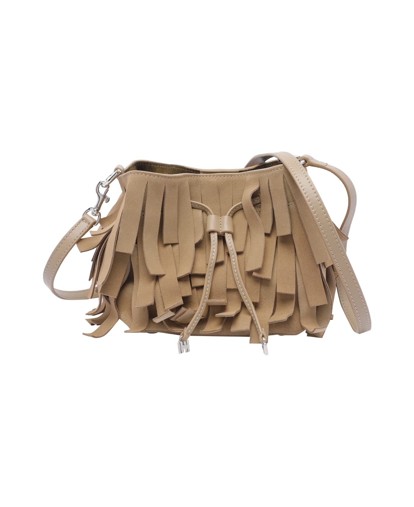 Hogan Mini Hocket Bucket Bag - Beige